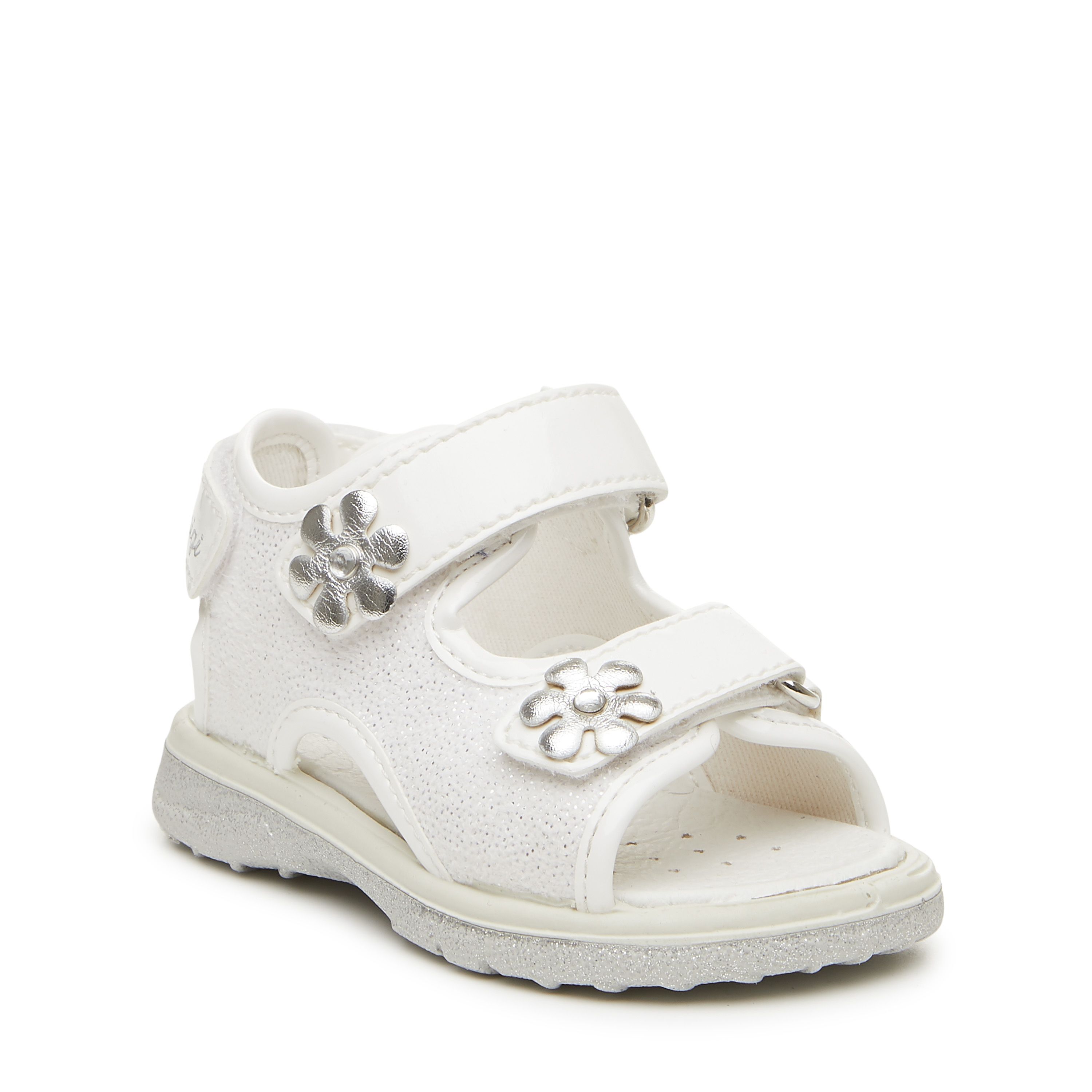 Scarpe da bambina sandali PRIMIGI in pelle e vernice bianca 3376900 | eBay