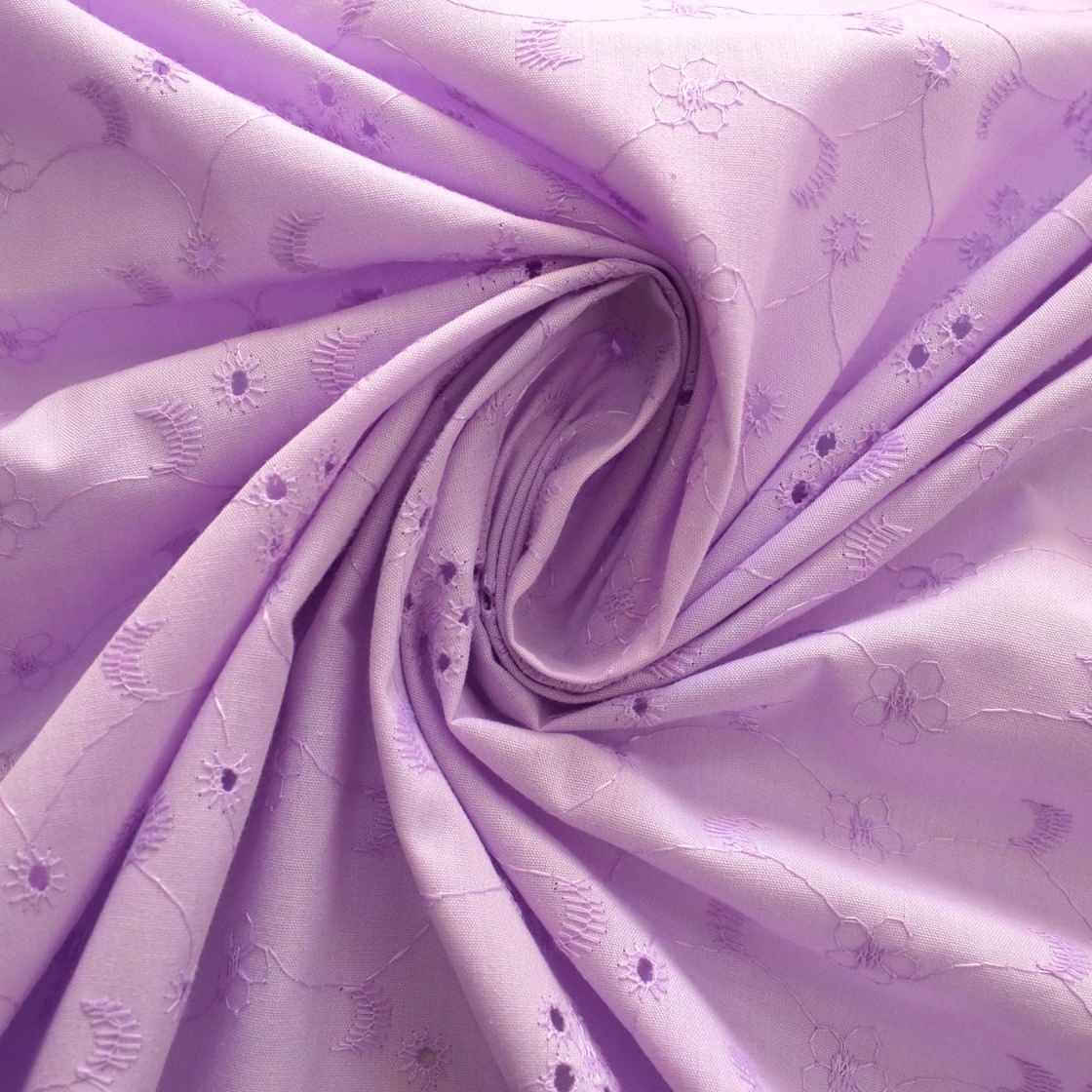 Tessuto cotone pizzo Sangallo altezza 150 per cucito creativo abbigliamento AA50 - Foto 10 di 18