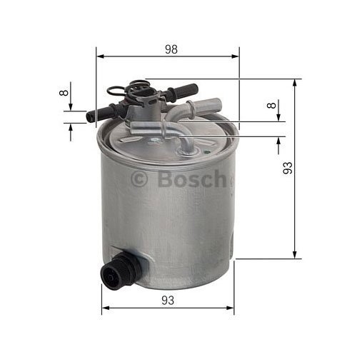 Filtro Tubazioni Carburante Bosch - F026402072