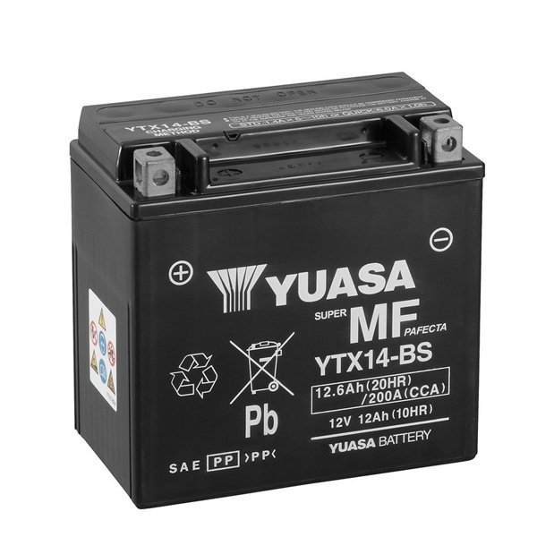 Batteria Moto YUASA YTX14-BS Piaggio SC 125 Vespa GTS IE SuSport 4V - 2013