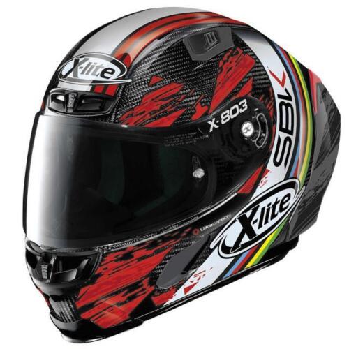 X-Lite X-803 RS Ultra Carbon Casco Moto Integrale – Unisex Adulto, Calotta In Carbonio, Visiera Dark Green Inclusa, Racing Setup Per L'Esperienza In Pista