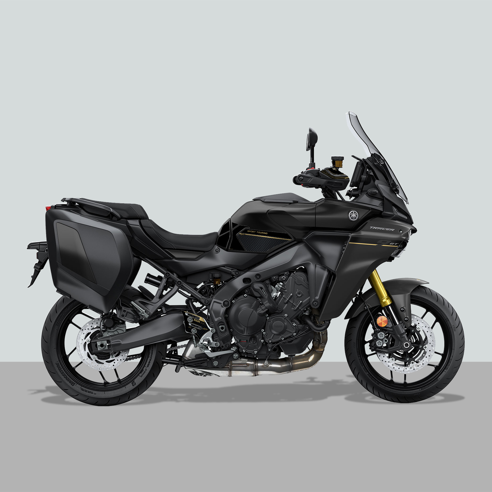 Resin Bike Adesivi Moto Compatibile con Yamaha Tracer 9 GT-GT+ 2021-2024 Blu. Protezioni Maniglie Passeggero da Urti e Graffi. Adesivi Resinati con Effetto 3D Made in Italy