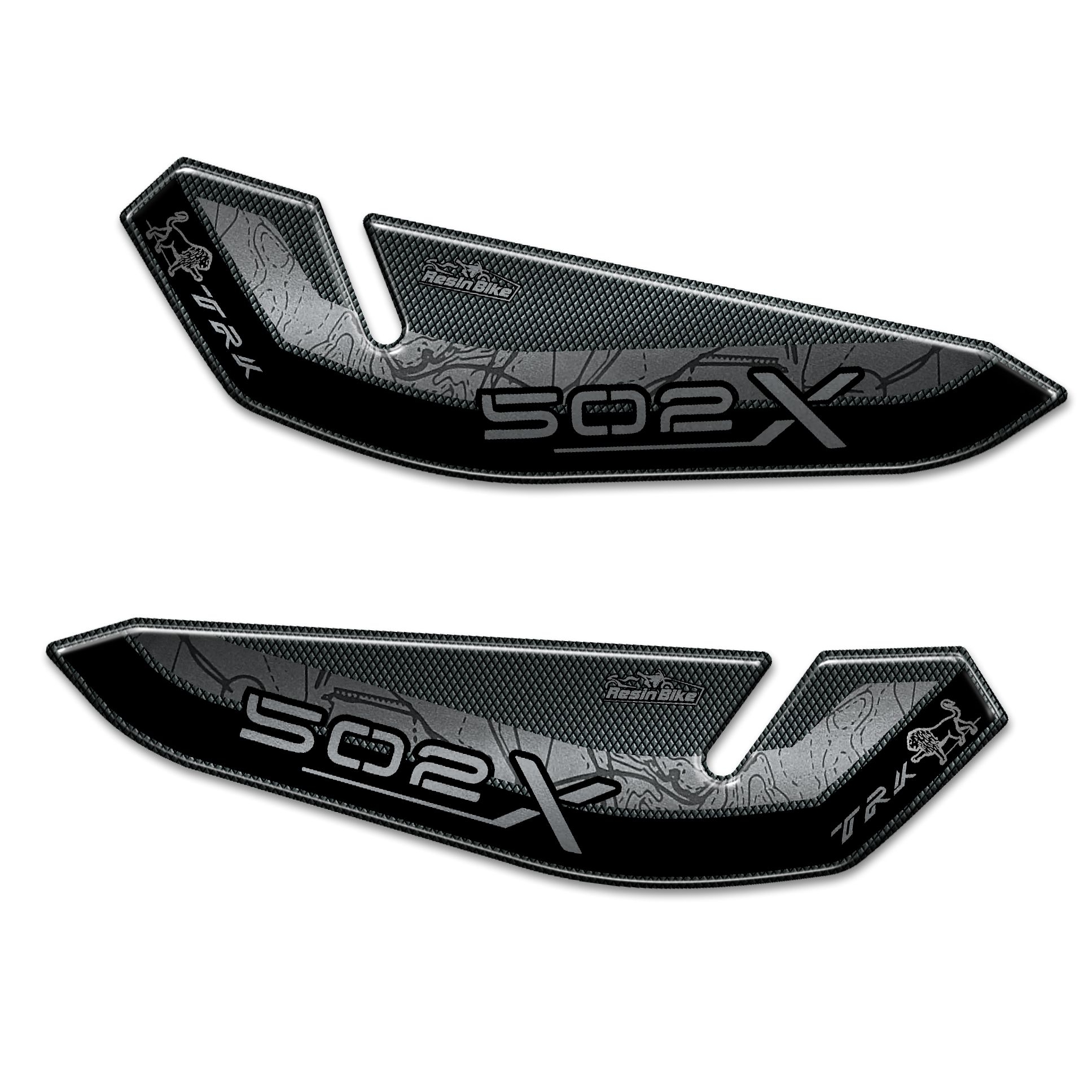 Adesivi 3D Compatibili Con Benelli TRK 502X 2020 2022 Parafango Metal - 12