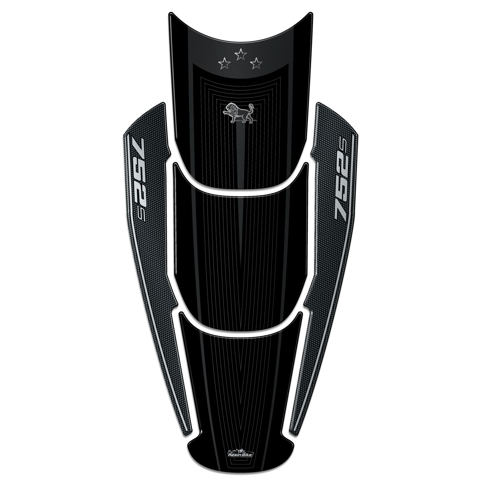 Resin Bike 3D Aufkleber Für Benelli 752s (2019-2020) – Harzbeschichtet, Silber/schwarz, Zum Schutz Und Dekorieren Des Tankdeckels
