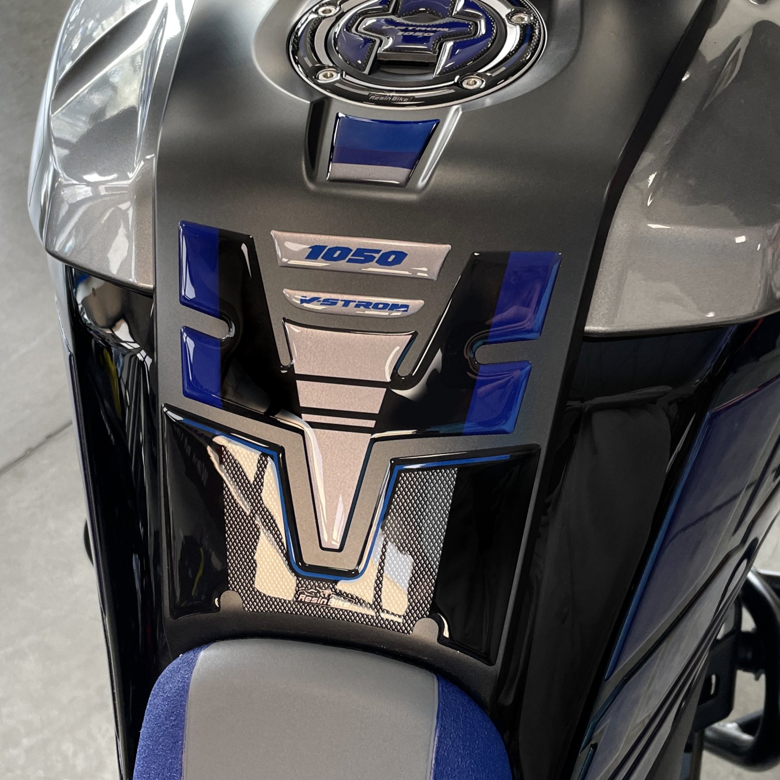 3D Fuel Tank Compatible With Suzuki V-Strom 1050 XT ABS Gray Aspen