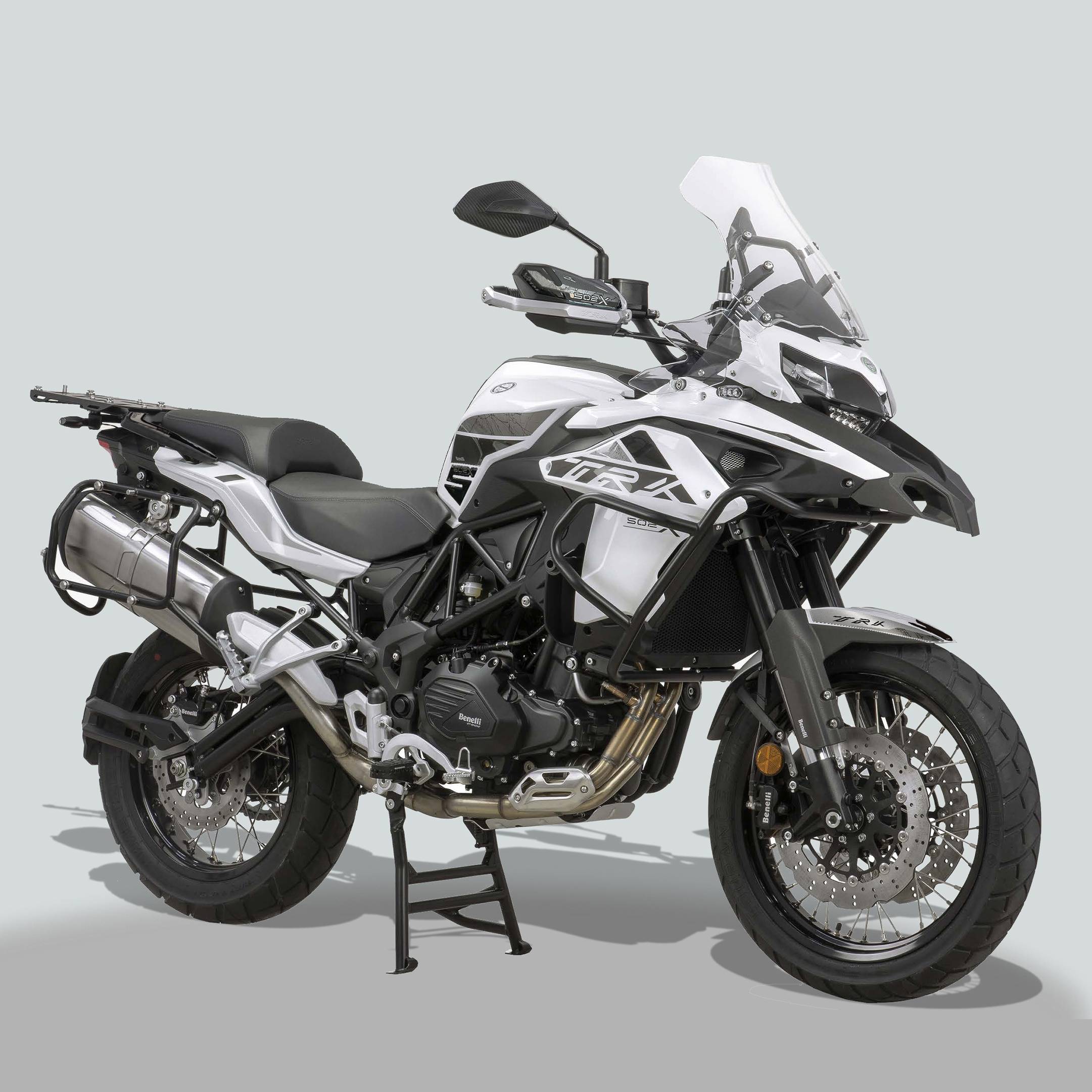LABELBIKE 3D Harz-Aufkleber Für Benelli TRK 502 X Handschutz – Individuell & Kratzfest (Weiß)