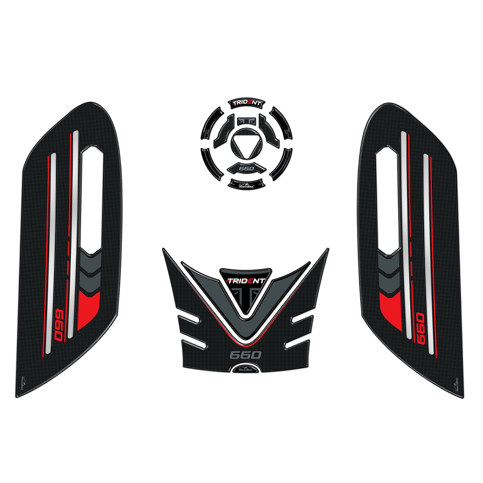 Autocollants 3D Moto Reservoir Aprilia RS 660 2025 2026 Blue Marlin