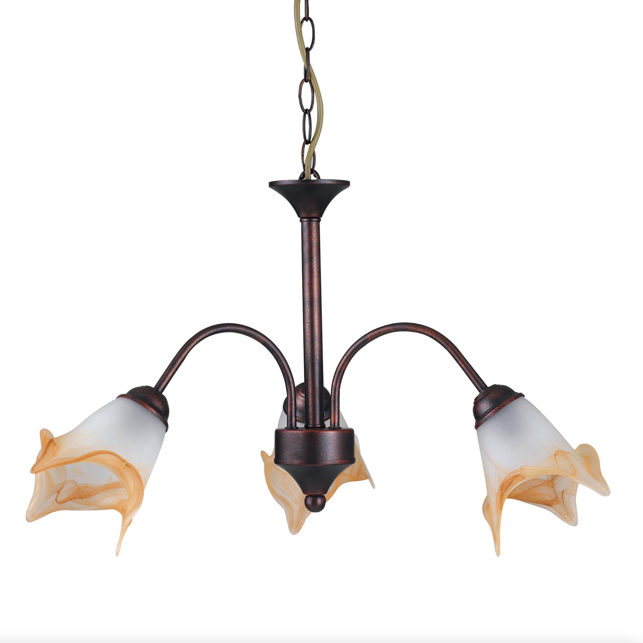 LAMPADARIO 11623 LUCI RUGGINE