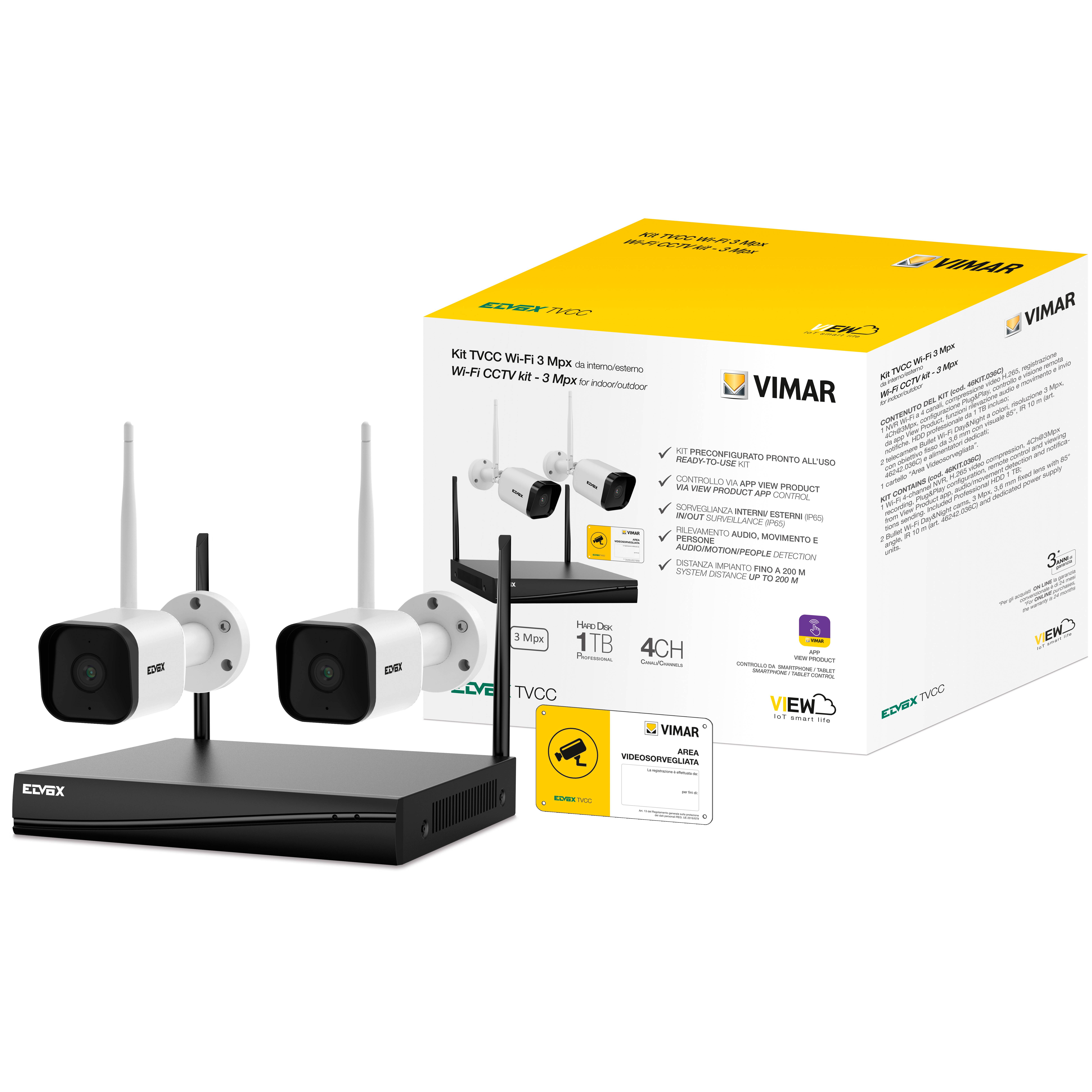 KIT TVCC COSTITUITO DA: 1 NVR