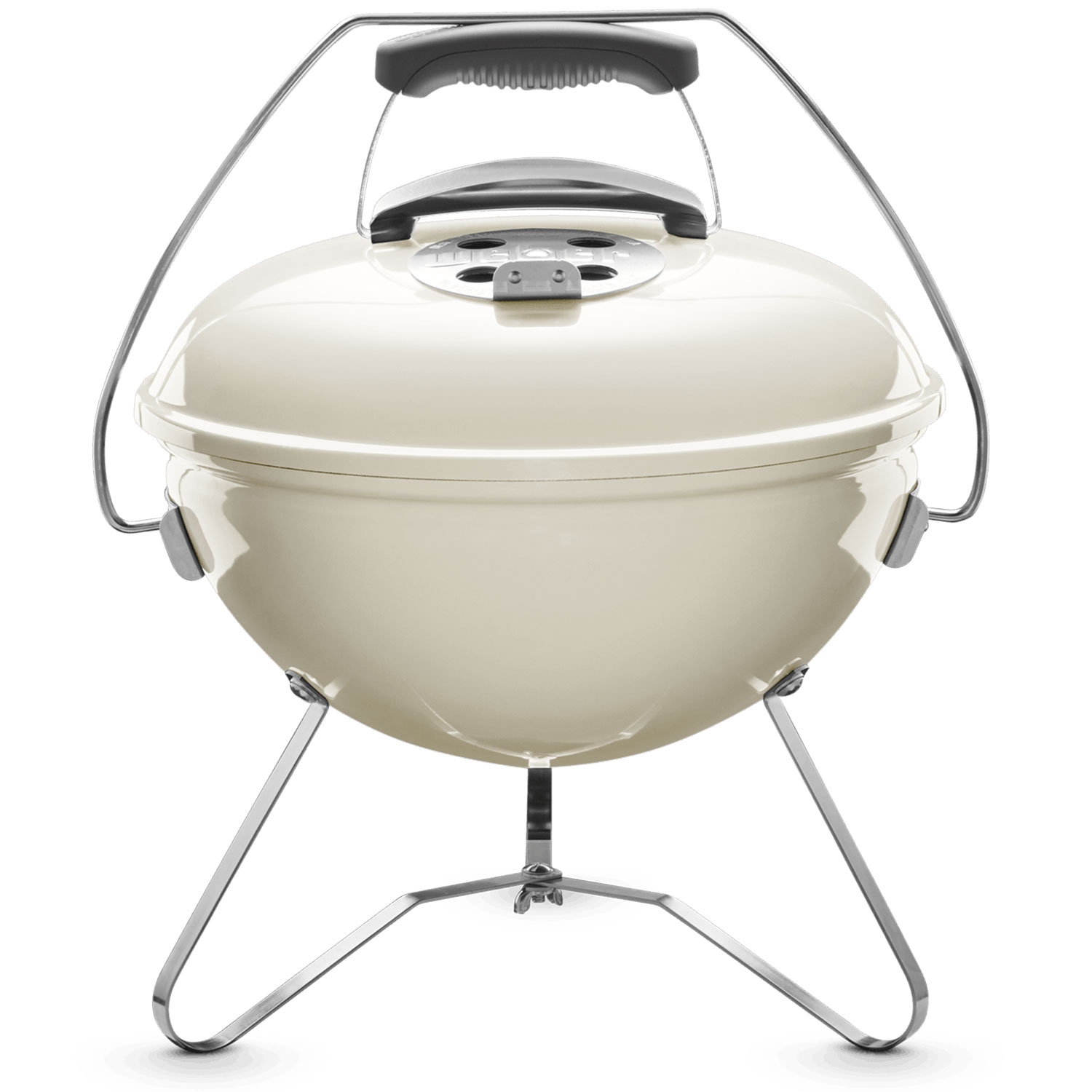 BARBECUE CARBONELLA PORTATILE  ACCIAIO CAMPEGGIO TONDO COPERCHIO BBQ 37 CM