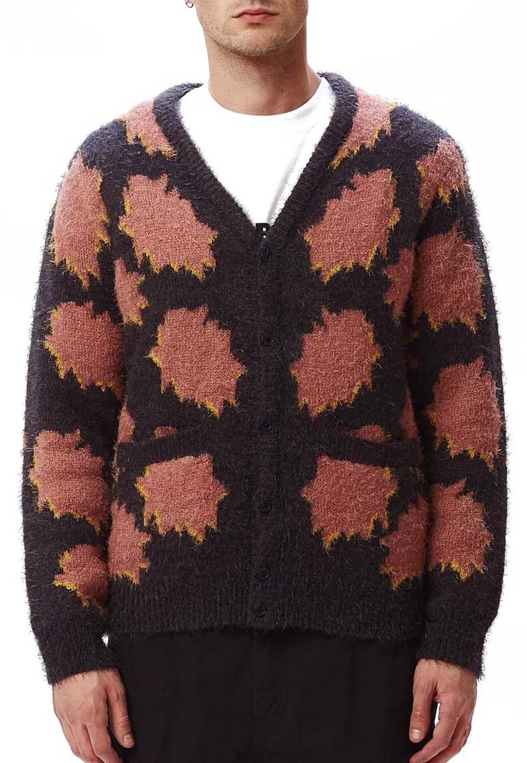 obey crackle cardigan