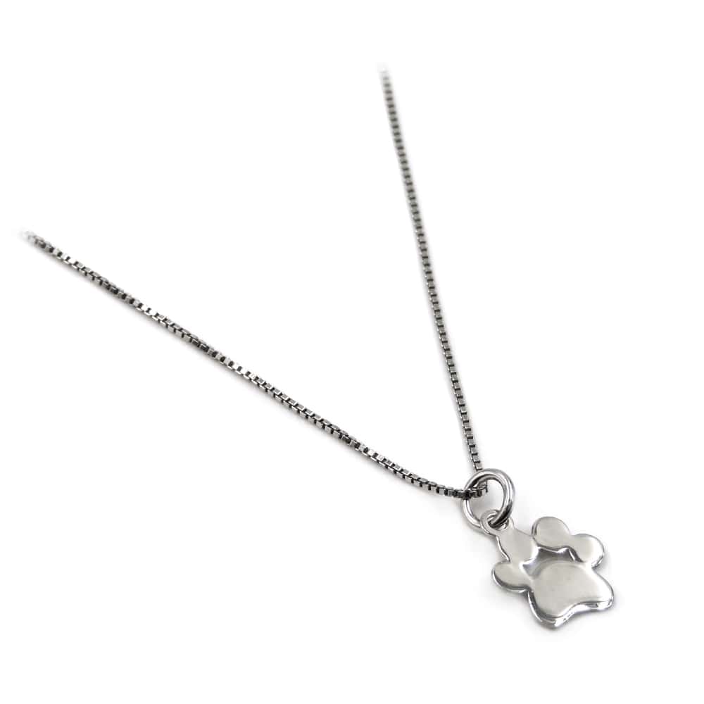 Collana Medaglietta Zampa Cane in Argento Personalizzabile con Incisione Nome - Foto 6 di 12