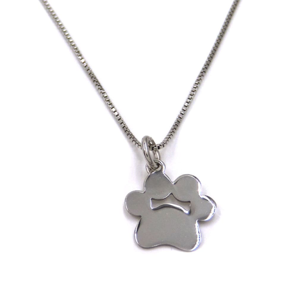 Collana Medaglietta Zampa Cane in Argento Personalizzabile con Incisione Nome - Foto 7 di 12