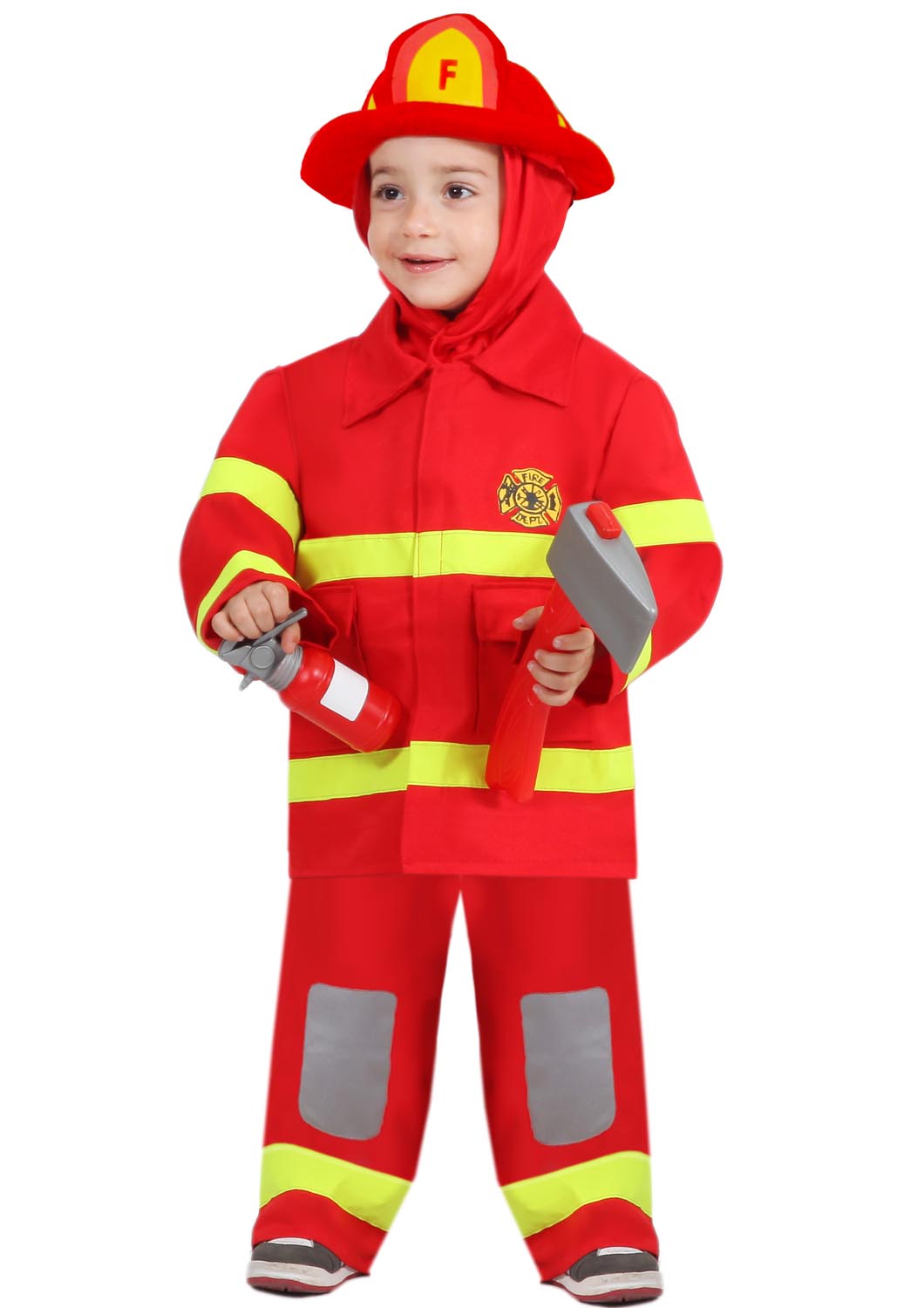 Costume del piccolo pompiere per bambini da 13 mesi ai 36 mesi