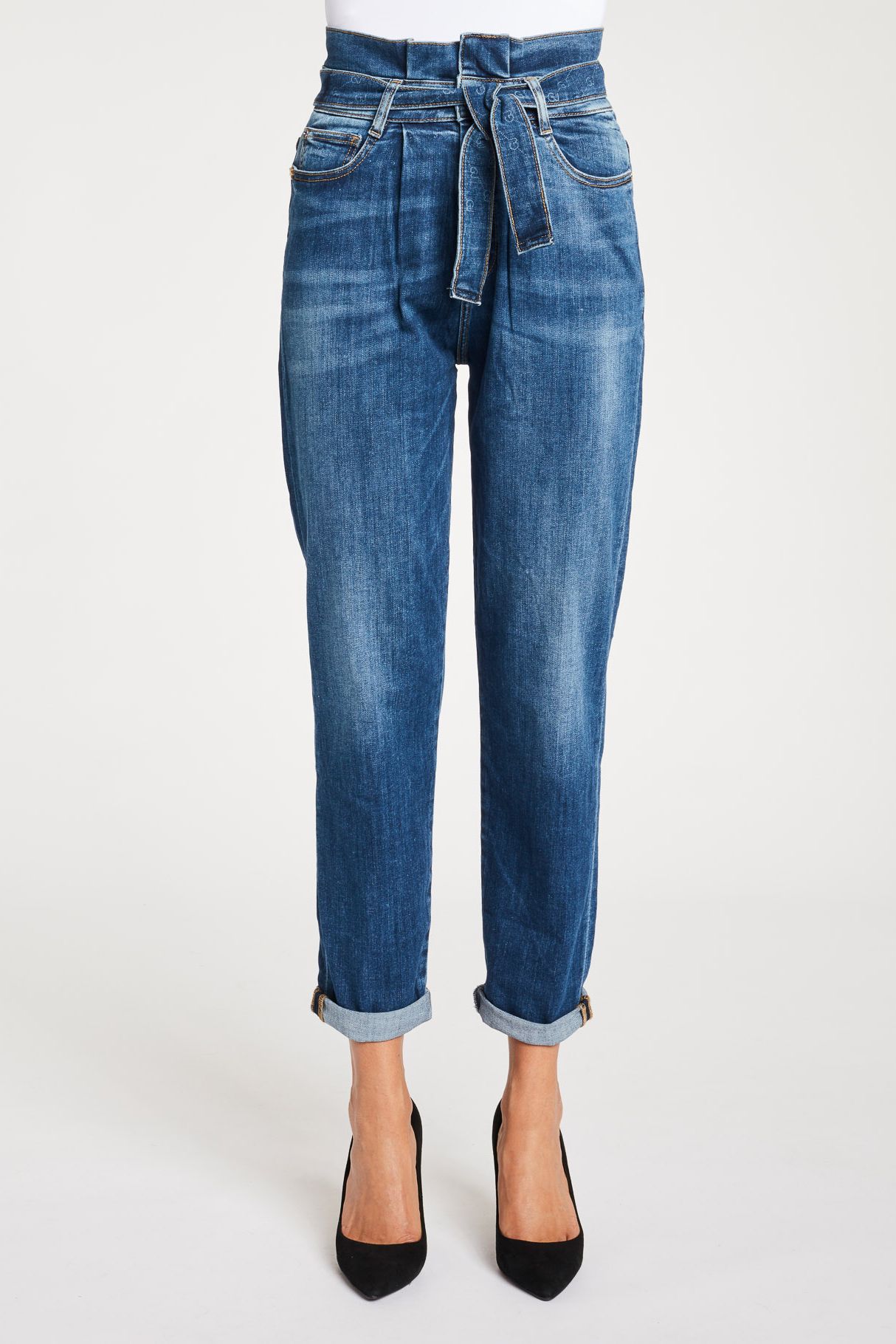 JEANS DONNE CON cintura a fiocco Gaudi NUOVA COLLEZIONE Jeans donna vita  alta EUR 97,90 - PicClick IT