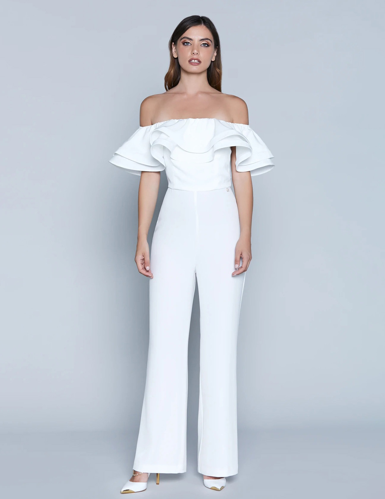 RELISH TUTA JUMPSUIT bianca Splendida RCP2207006004 tuta intera cerimonia  NEW EUR 189,00 - PicClick IT