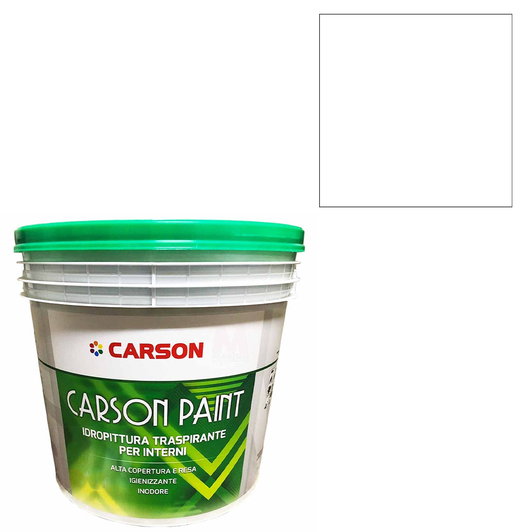 Pittura murale traspirante Muri Pareti Interni Idropittura coprente Carson Paint - Foto 11 di 202
