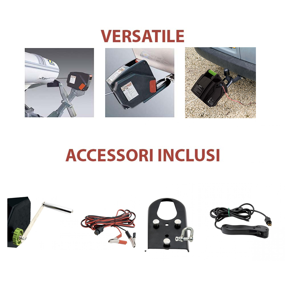 MONTACARICHI PARANCO VERRICELLO ELETTRICO 12V 3500LBS TELECOMANDO - Foto 10