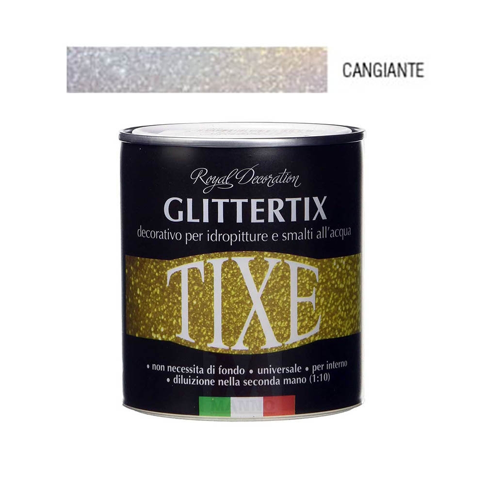 TIXE 625.302 Glittertix Additivo Glitter per Pittura, Vernice, Cangiante,  250 ml