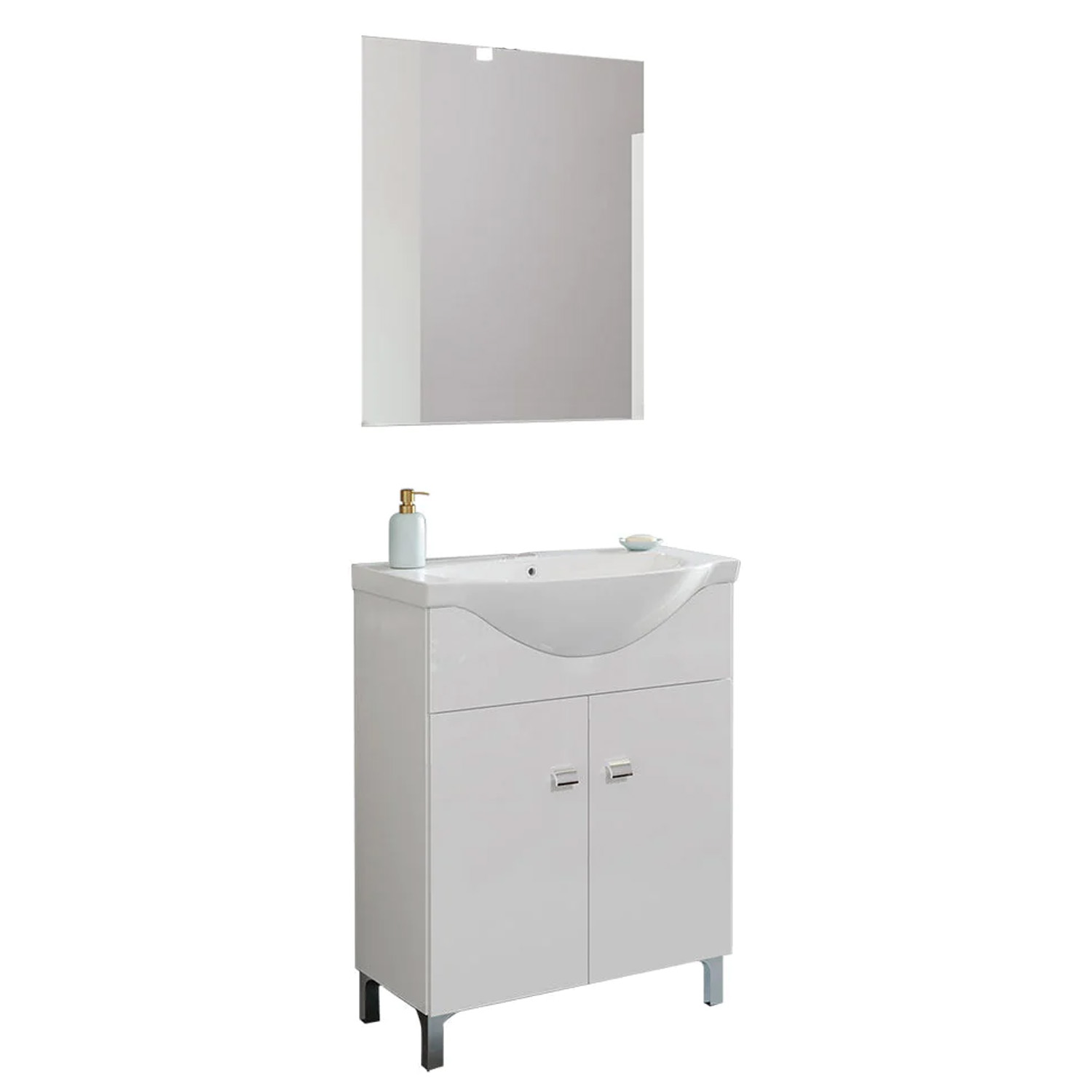 MOBILE BAGNO BIANCO SAVINI CM.65