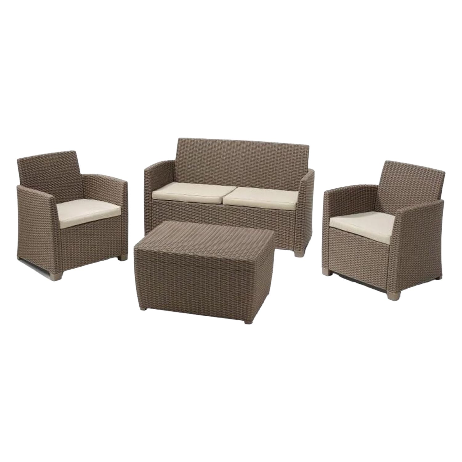 SET DA GIARDINO KETER MIA LOUNGE CAPPUCCINO