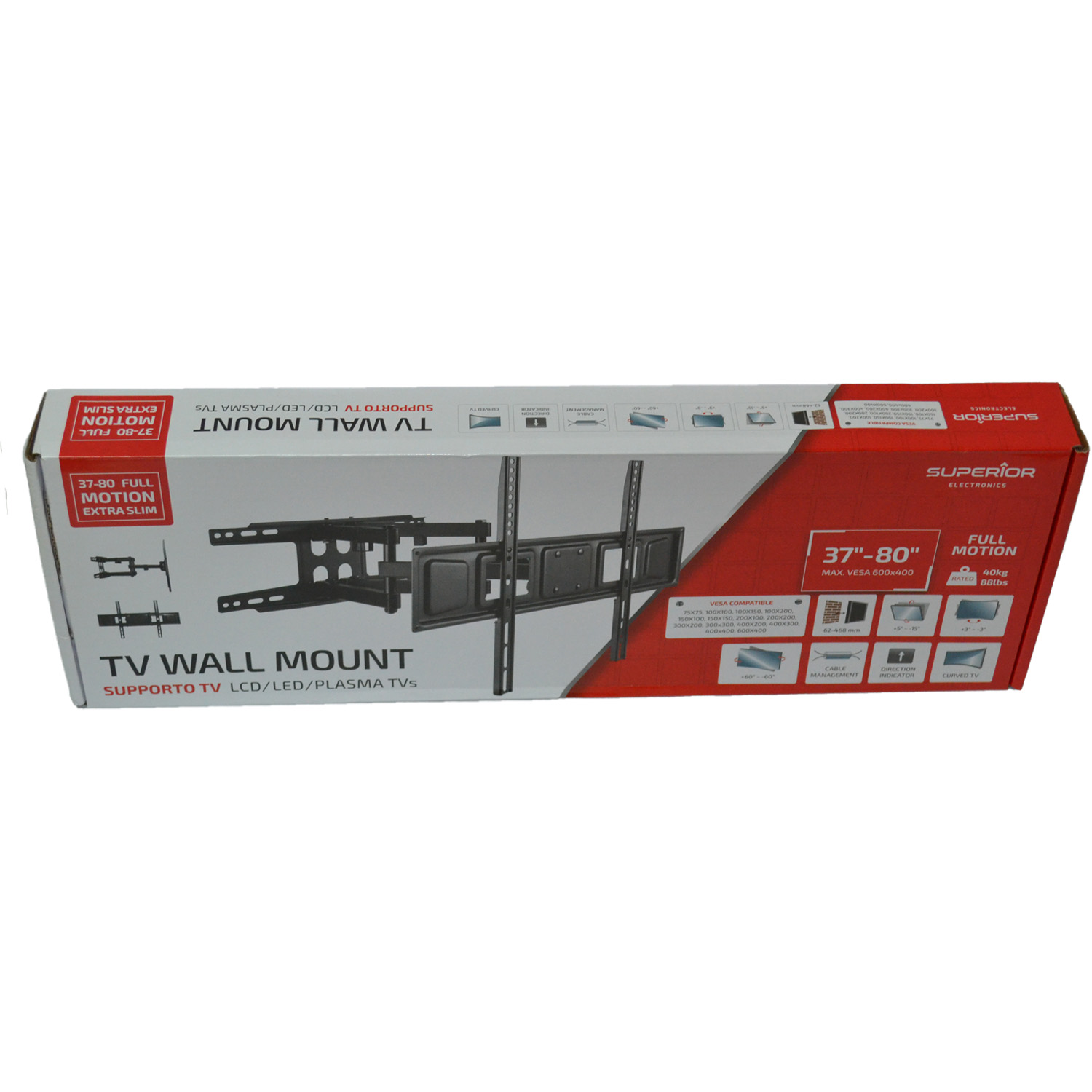 SUPPORTO TV SUPER. 2SNODI 37-70"