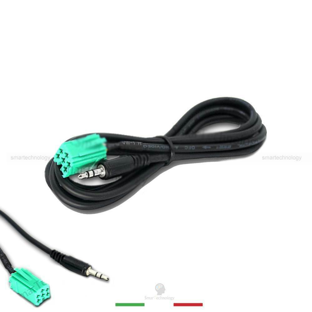 Cavo AUX 3,5 Mm Con Kit Estrazione Per Autoradio Renault Fino Al 2010