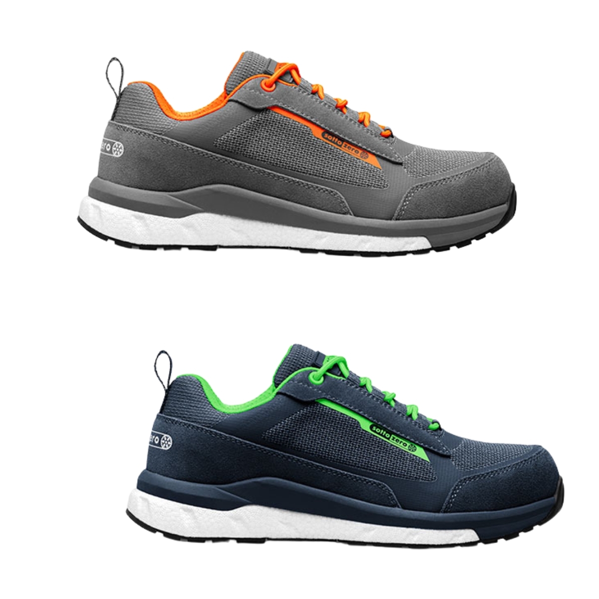 Scarpa Bassa Antinfortunistica da Lavoro S3S HRO SR FO Antiperforazione | Sottozero Modello Shuttle Grigio/Arancione/42