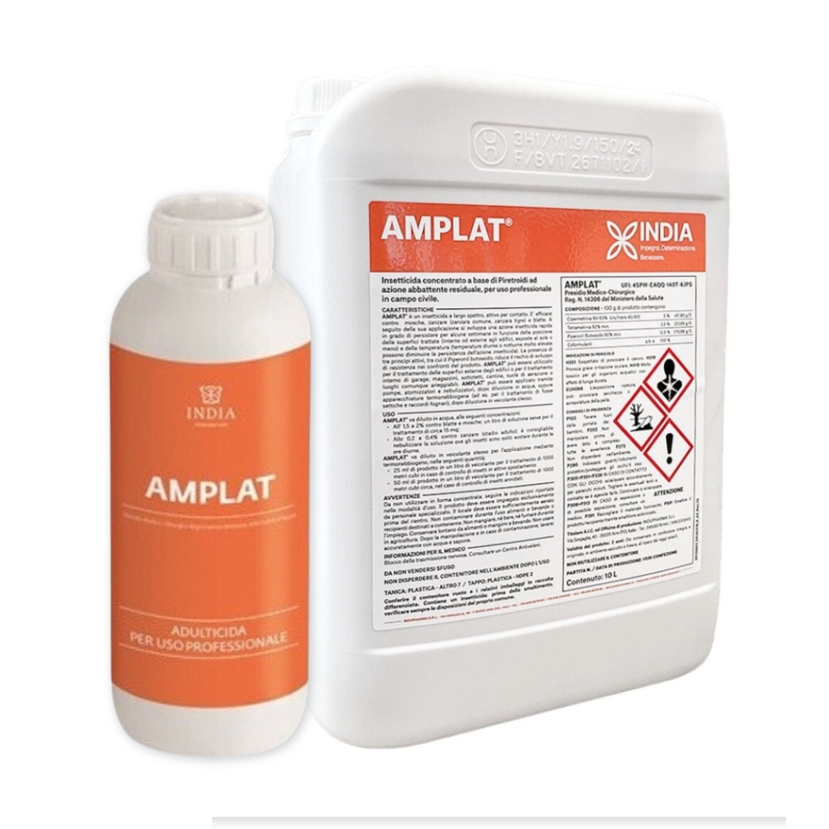 Amplat Insetticida Concentrato per Mosche, Blatte, Zanzare | India, Versione da 1L