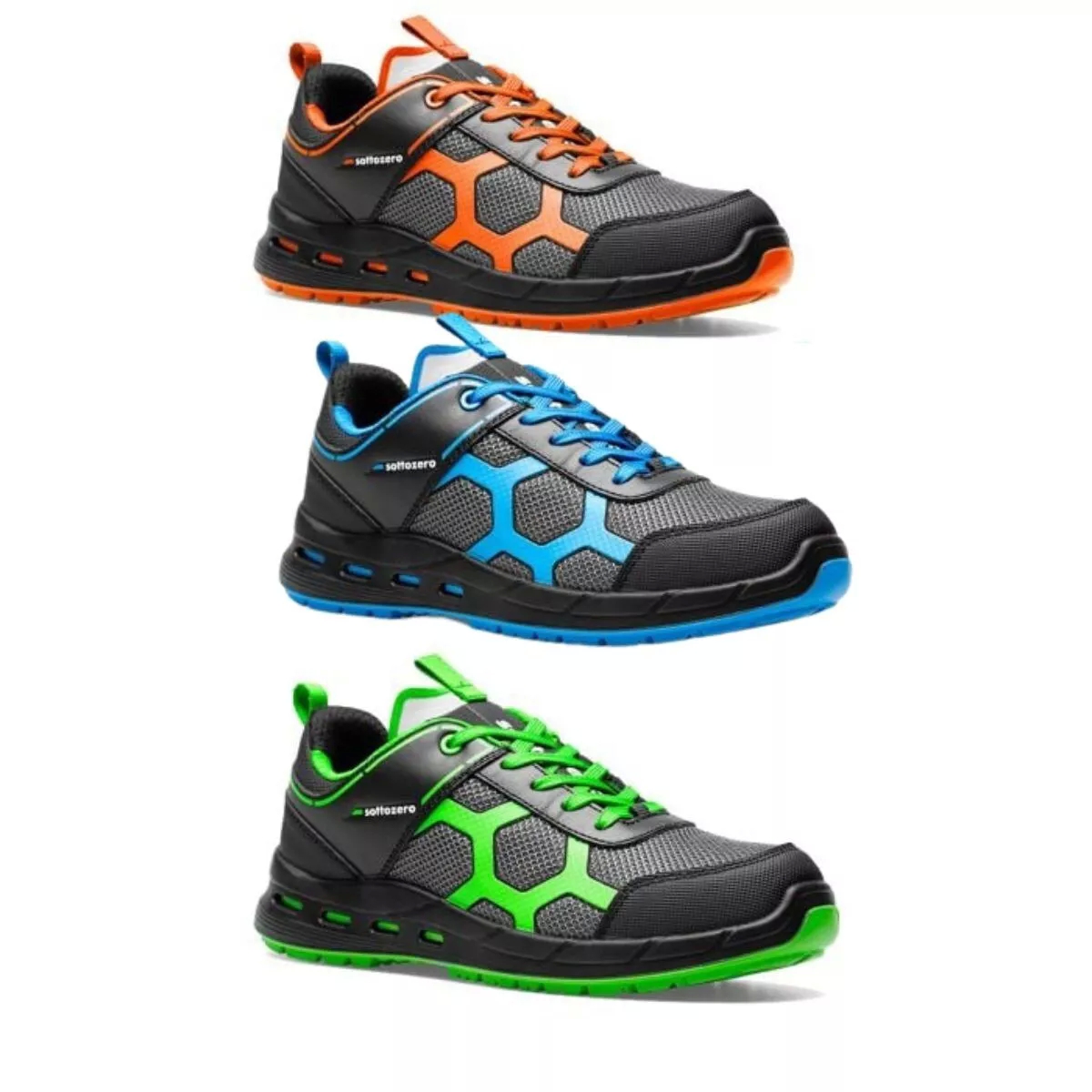 Scarpe Antinfortunistica S1P ESD Ultraleggera, Ultrassottile e Traspirante | Sottozero Modello UFO Blu/48
