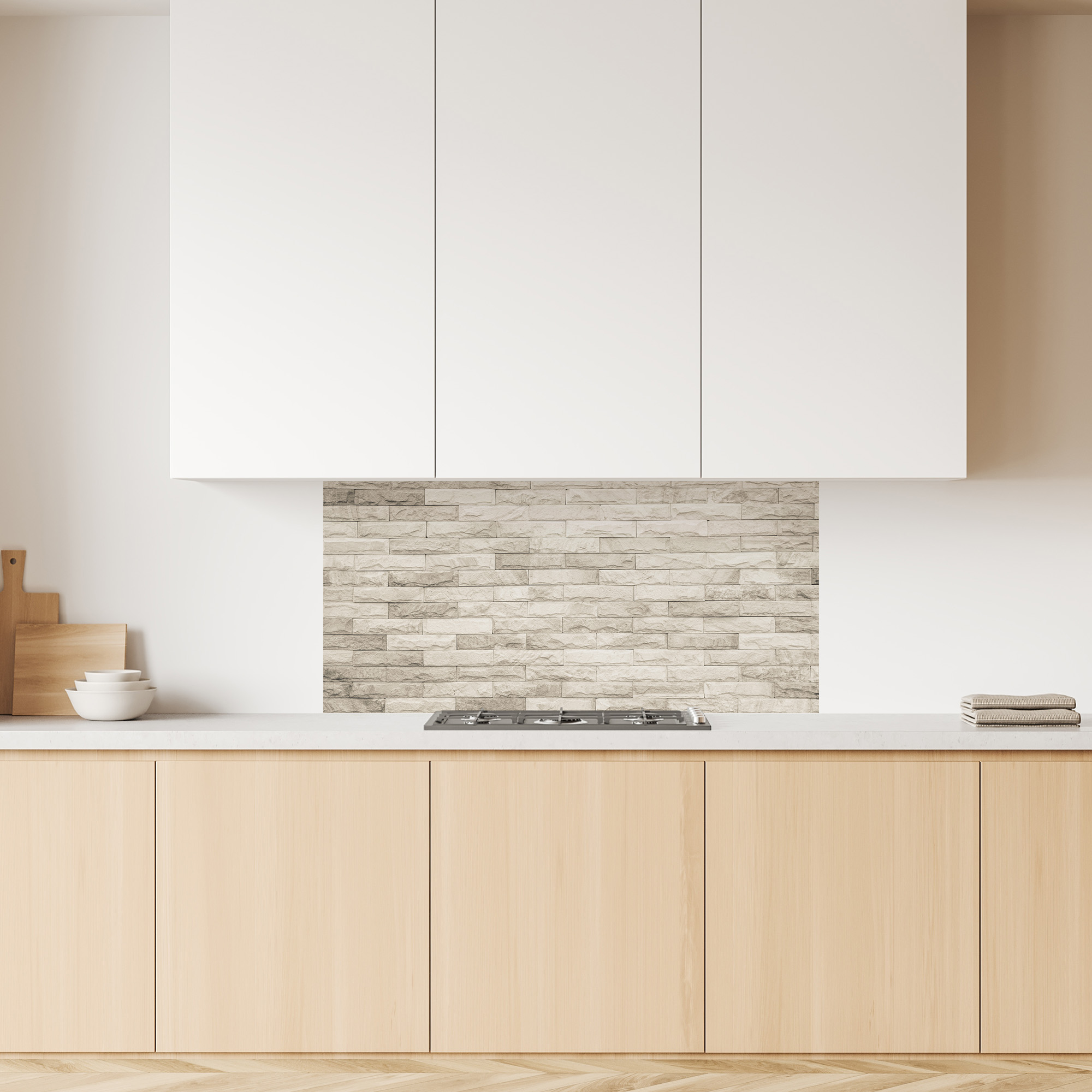 Lupia Pannello Paraschizzi Schienale Cucina stampato MATTONI WHITE - Foto 19 di 42