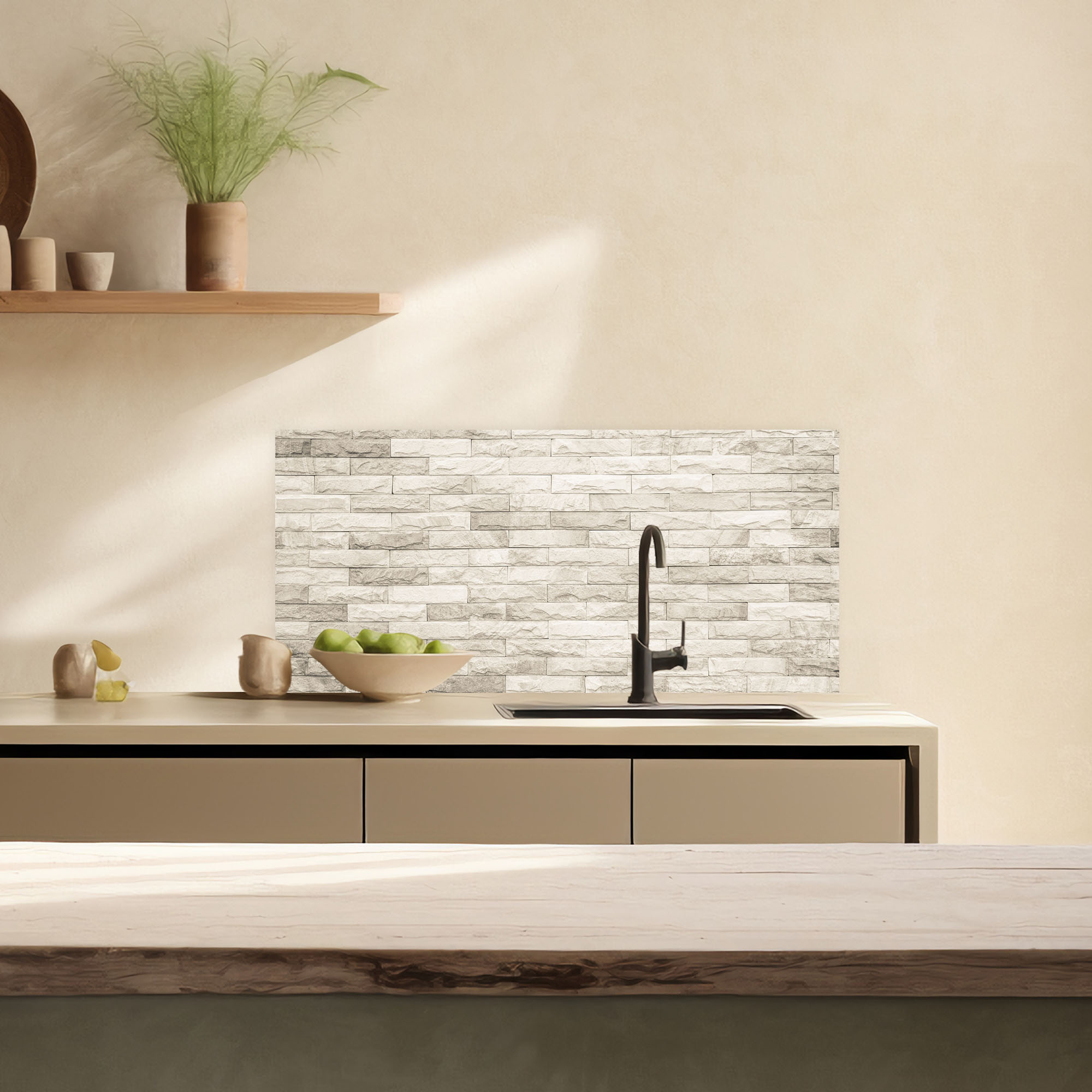 Lupia Pannello Paraschizzi Schienale Cucina stampato MATTONI WHITE - Foto 21 di 42