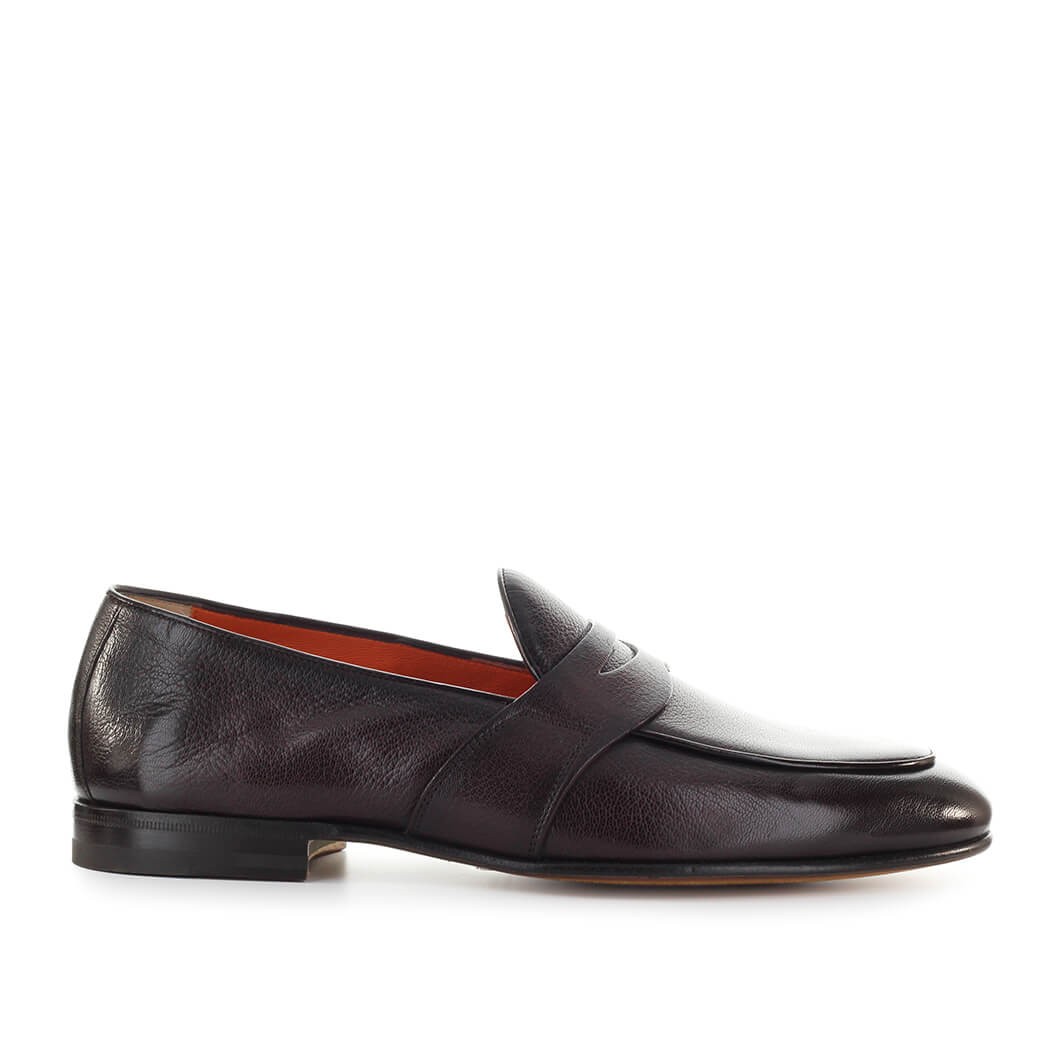 Men's Shoes Santoni College Dark Brown Loafers SS 2019 | eBay