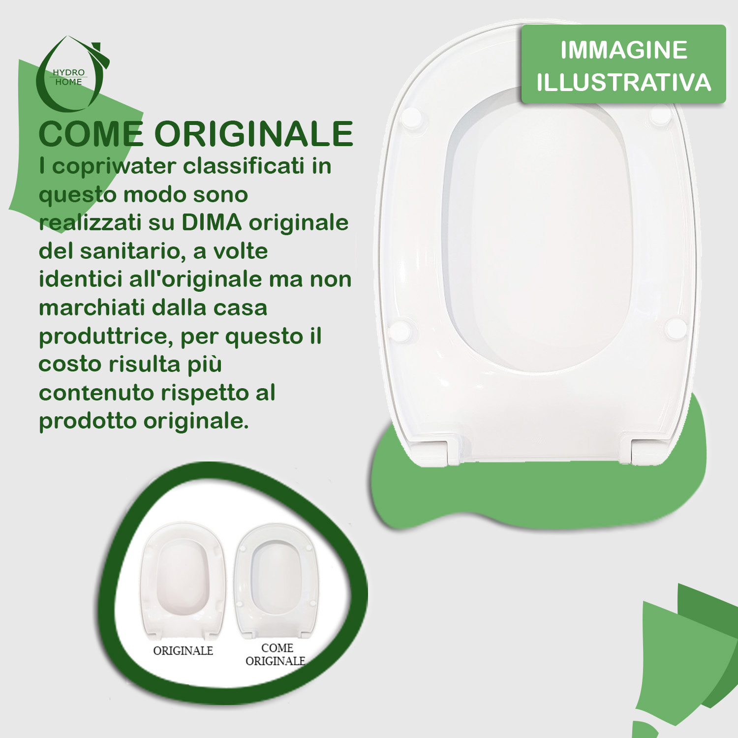 Copriwater Pixel Nic Design termoindurente bianco come