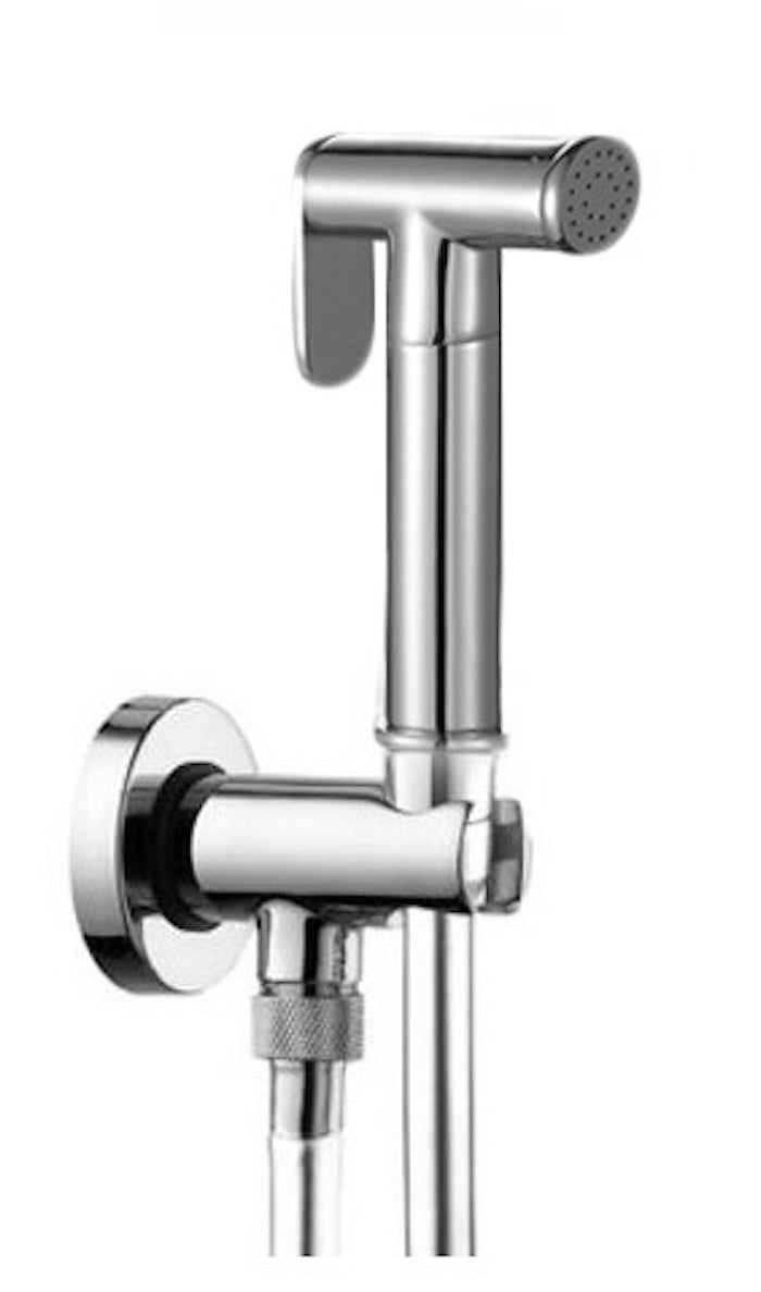 Set idroscopino , doccetta wc kit completo con flessibile silver 120 cm