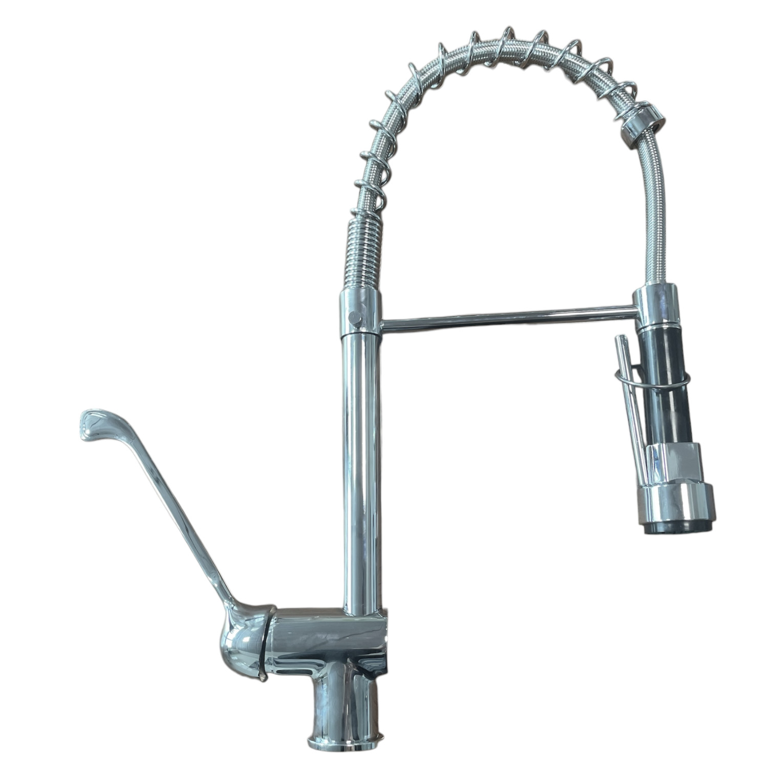 Image of Miscelatore per cucina industriale con leva clinica e doccetta con leva