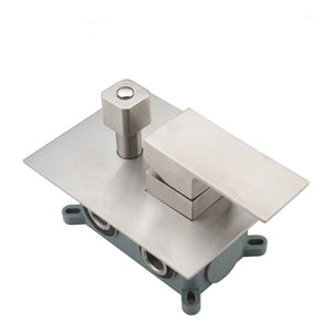 Image of Miscelatore ad incasso, con deviatore, in acciaio inox