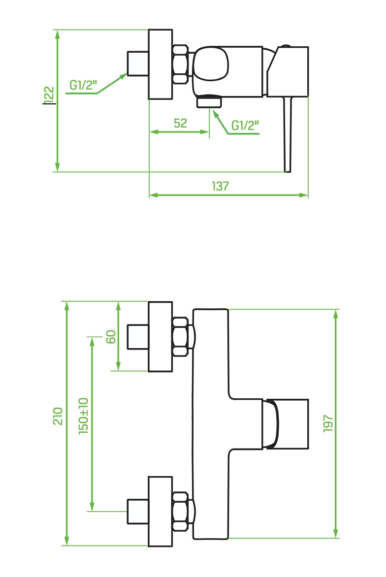 Set Doccia A Parete Oro Spazzolato – Elegante, Funzionale E Compatibile Con Tutti I Set Doccia""-image