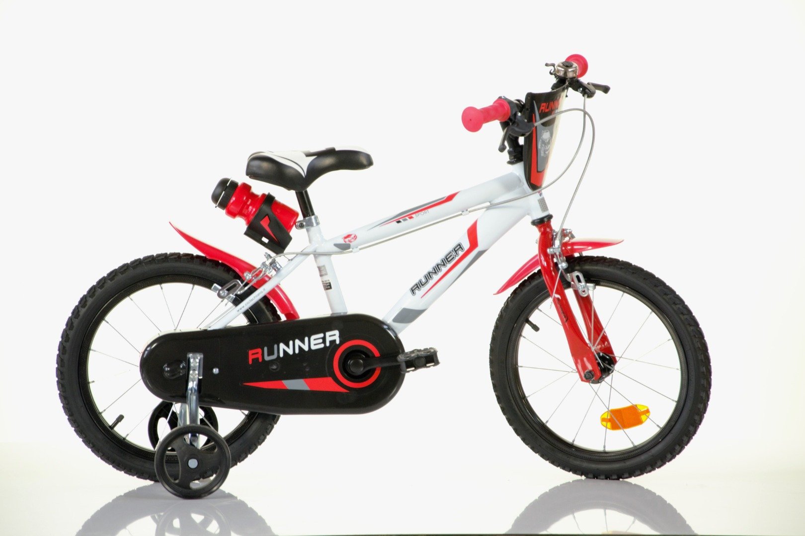 Image of SCH RUNNER 16&quot;, bicicletta per bambini, adatta a bambini tra i 5 e i 7 anni, per altezza tra 105 e 135 cm, concampanello