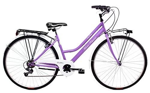 Image of MARIO SCHIANO city bike 28 donna , bici da passeggio cambio 7 velocita&#39; Shimano ,Glicine