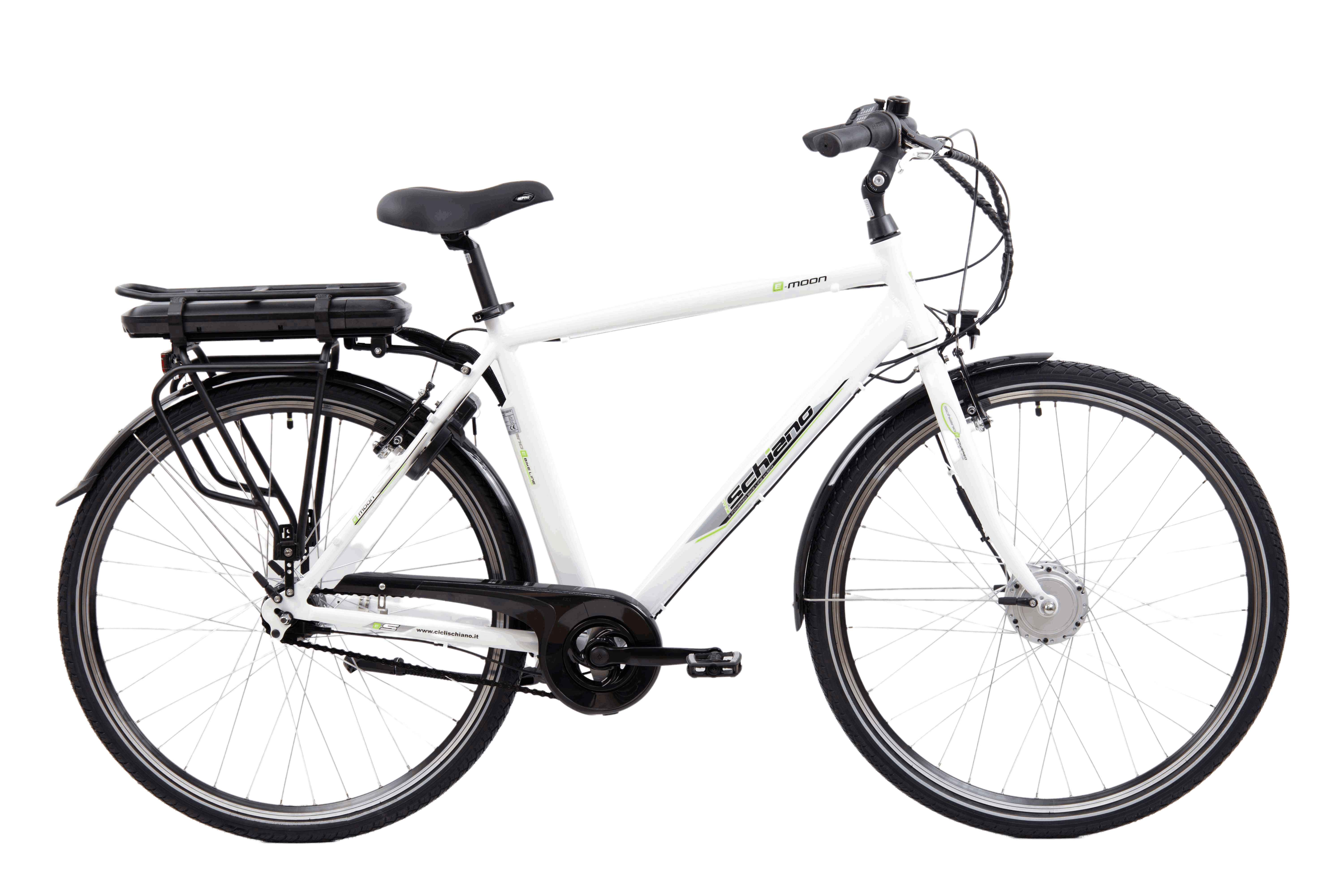 Image of F.LLI SCHIANO E-MOON 28 " bicicletta elettrica per adulti, per uomo, con motore elettrico, a pedalata assistita, cambio