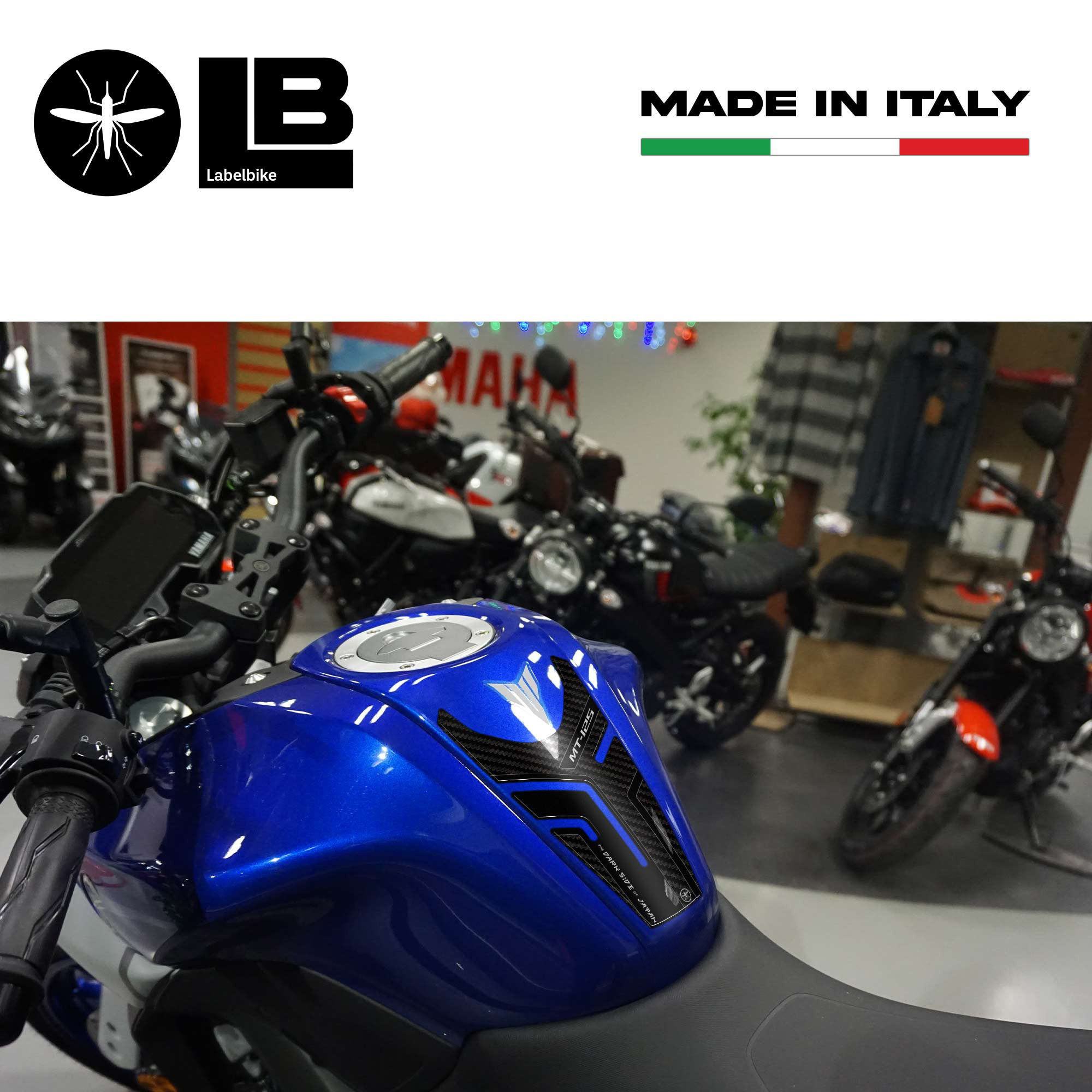 Sticker 3D Protection Tank Pad Compatible With Yamaha Bike