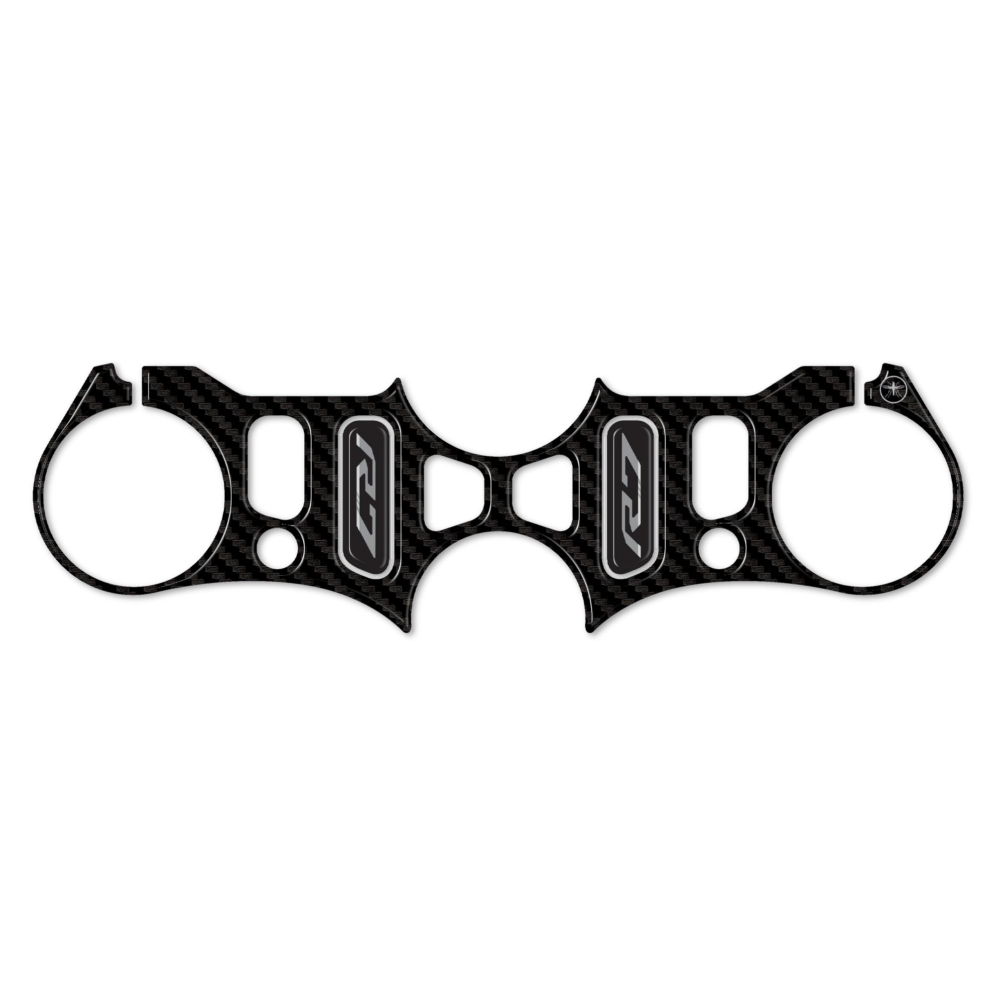 Labelbike - Adesivo Resina 3D Protezione Piastra Forcella Per YAMAHA R6 (dal 2017) - Made In Italy - 3