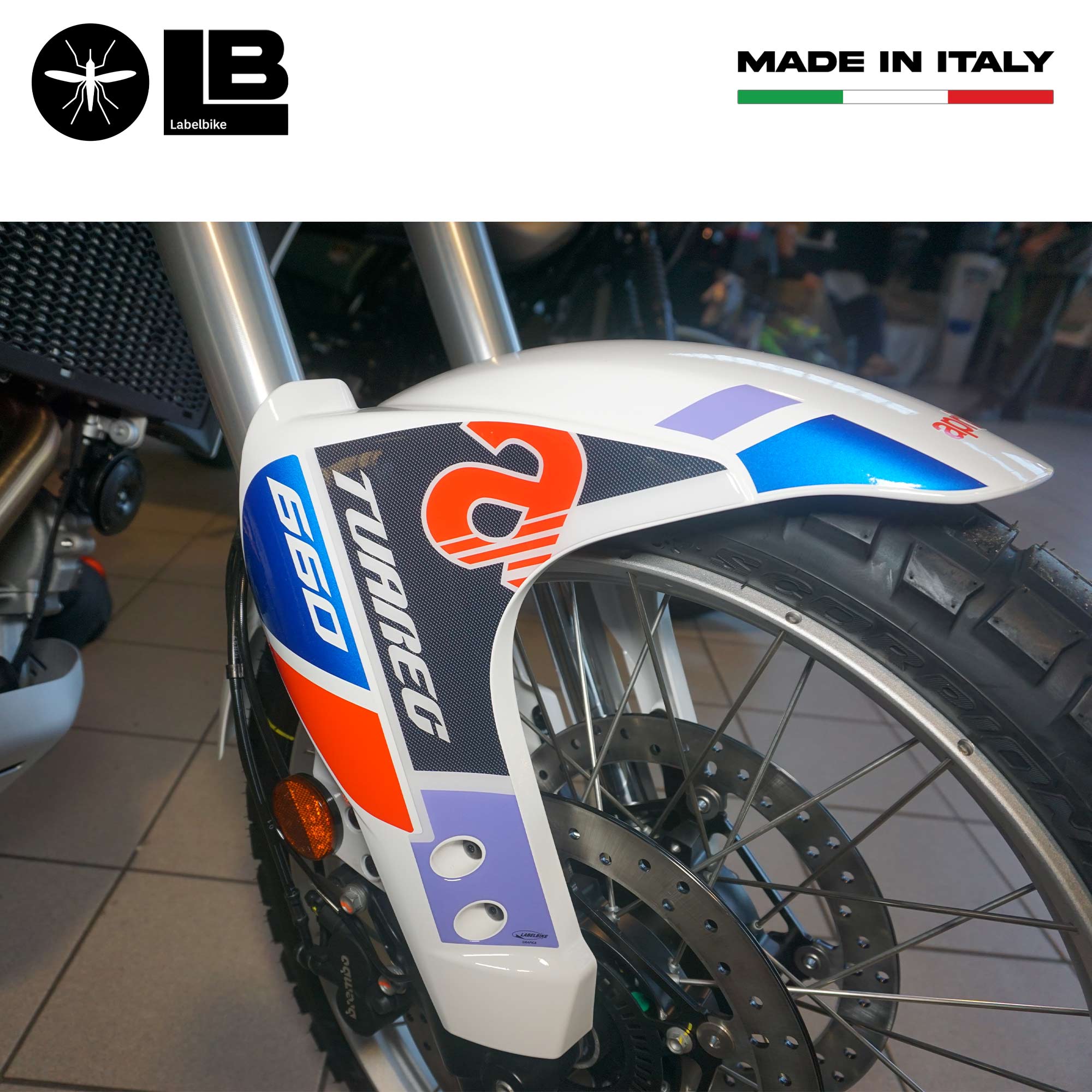 Kit Adhésif 3D Protection Garde-boue Pour Aprilia Tuareg Rally 660 - Labelbike