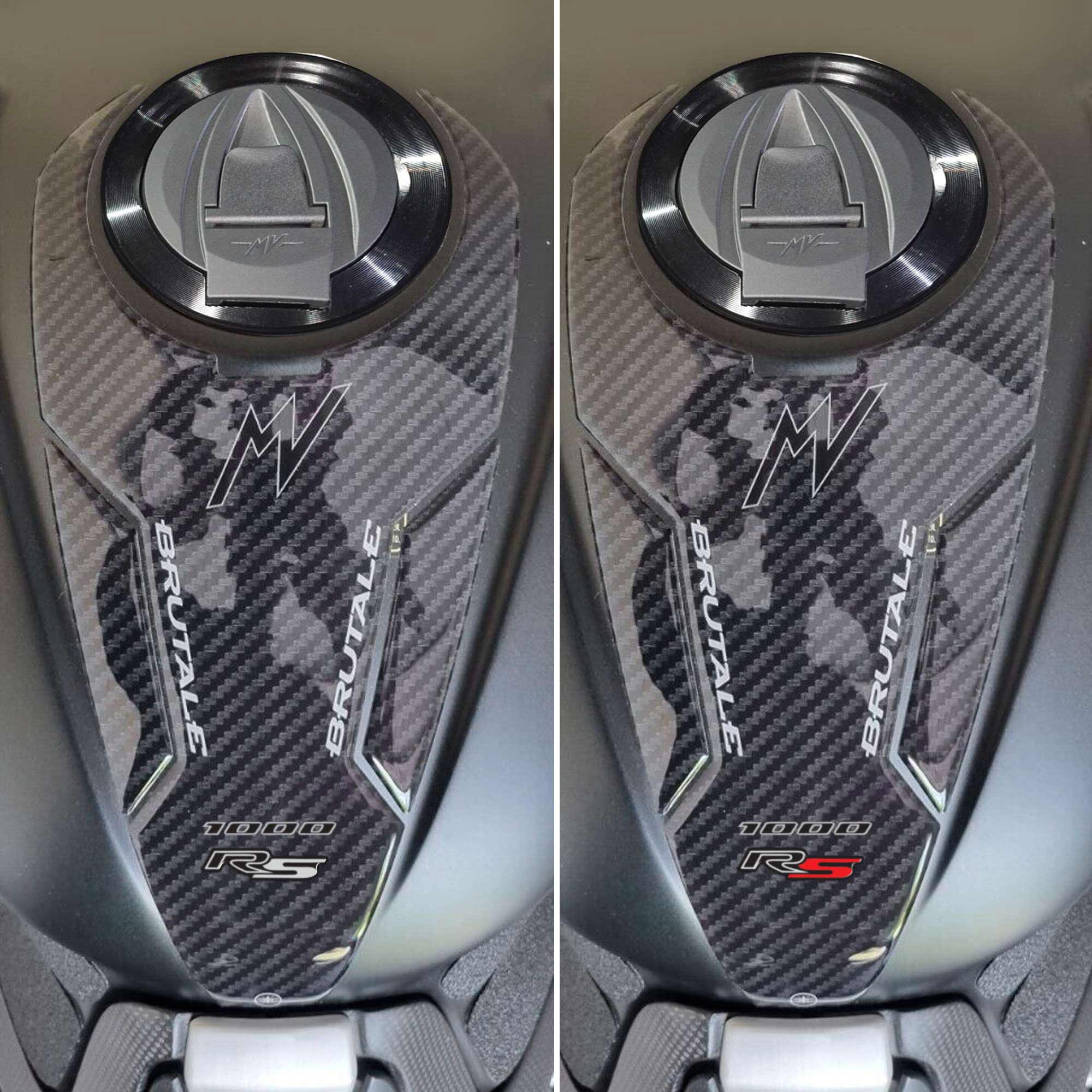 Labelbike Adesivo Resinato 3D Per Moto – Protezione E Decorazione Tappo Serbatoio Compatibile Con Mv Agusta Brutale 1000 – Made In Italy, Antigraffio E Resistente