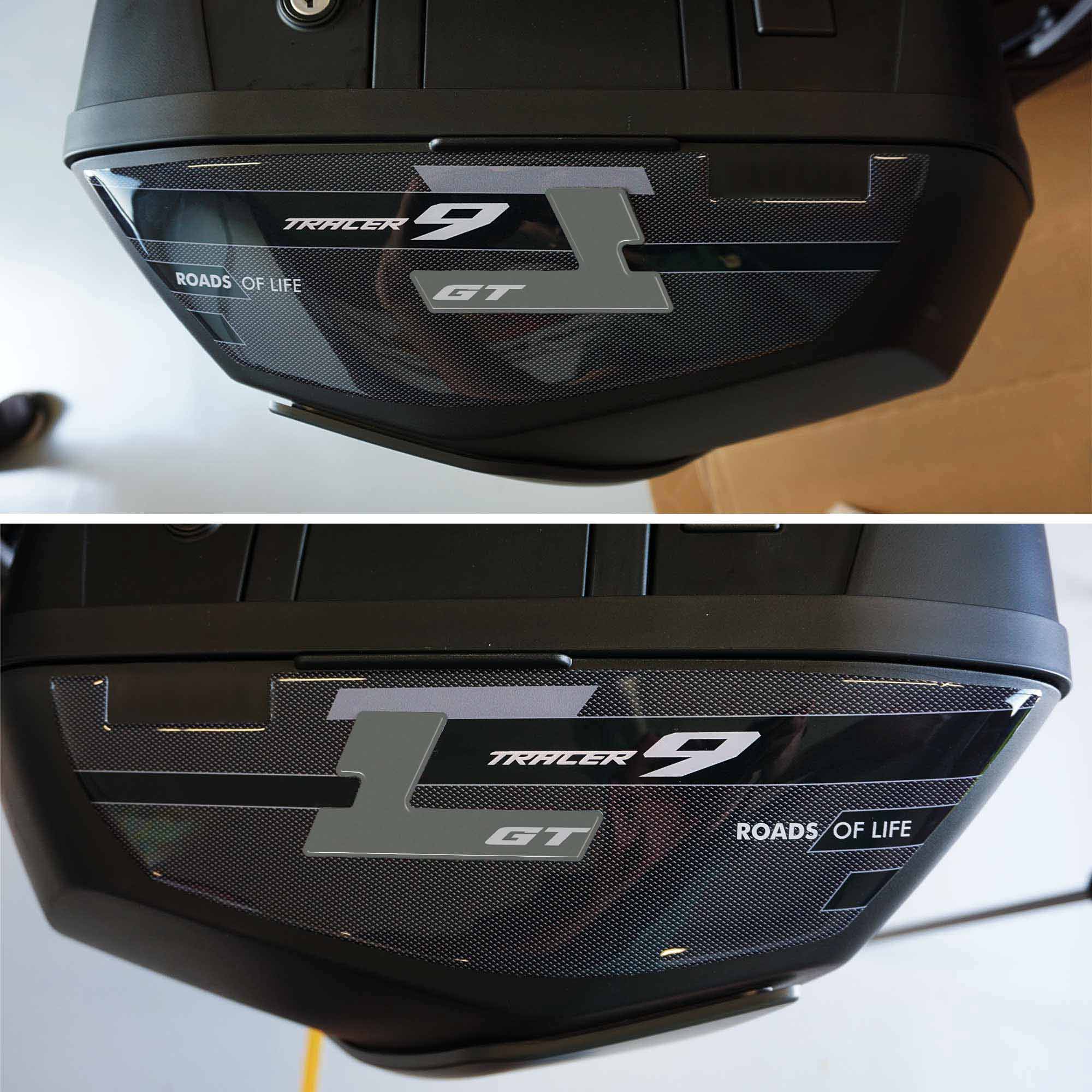 Resin Bike Adesivi Moto 3D Resinati Compatibili Yamaha Tracer 9 2021 - Protezioni Maniglie Passeggero - Made In Italy