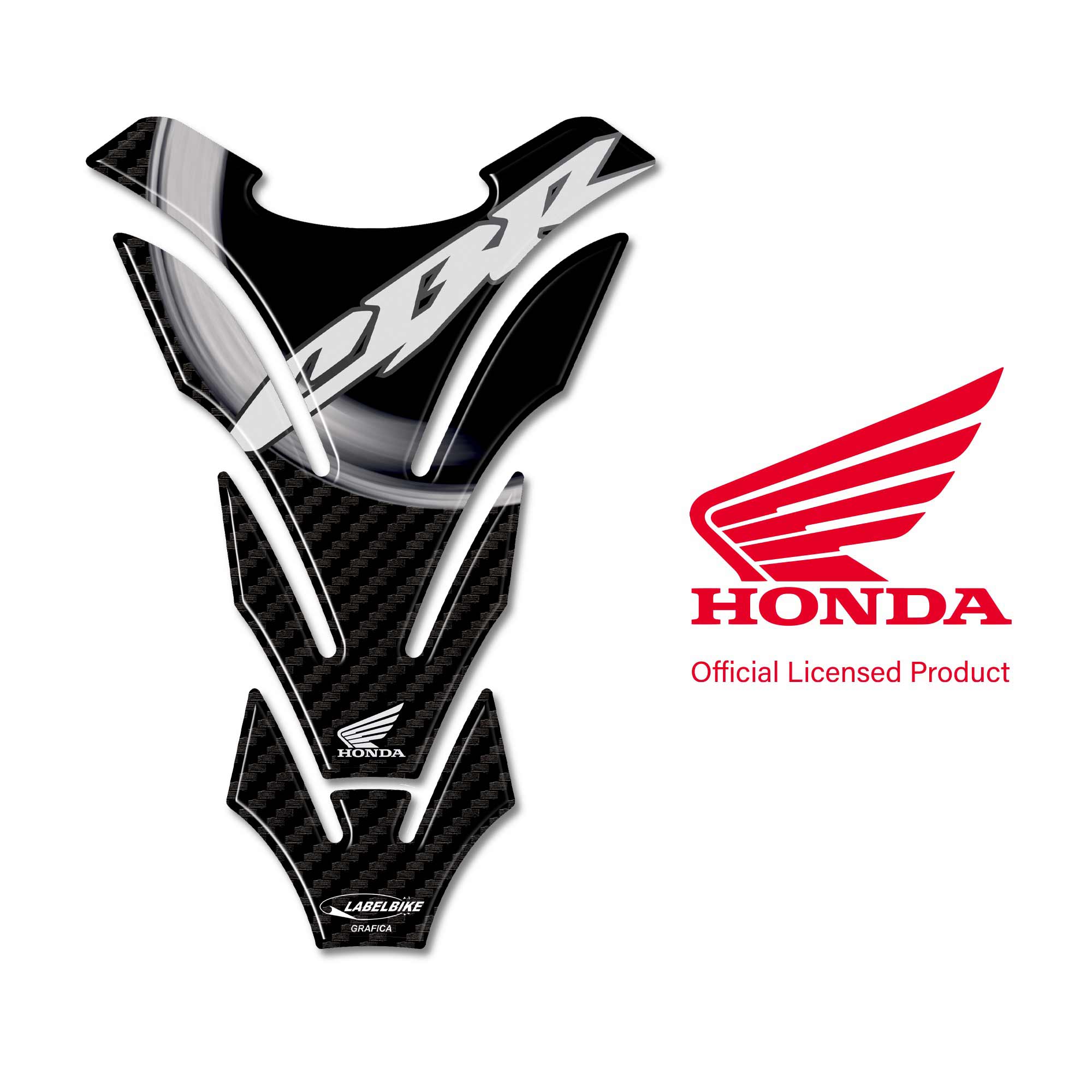 Produktbild von BIKE-label Tankpad Motorrad 3D Transparent Kompatibel Für Honda 501875