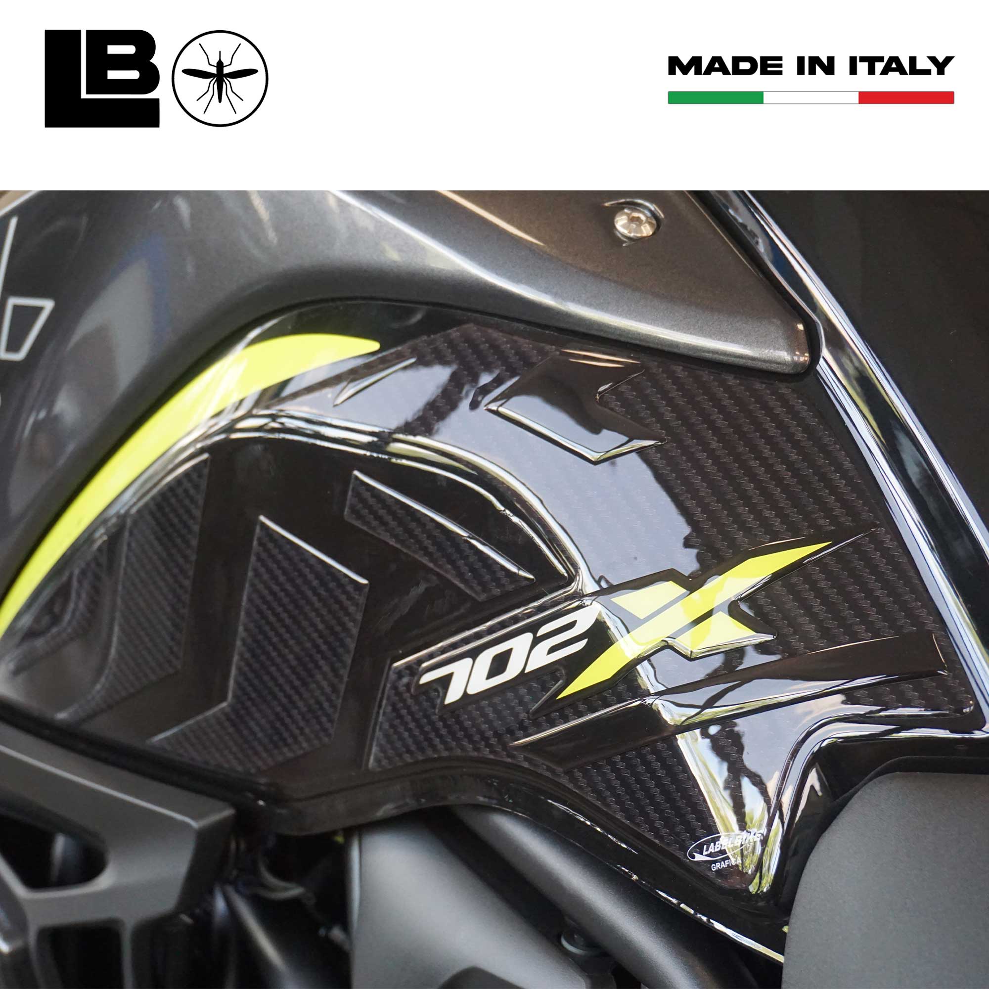 Adesivi 500x Adesivi 3D Protettivi Per Benelli TRK 502 X (2018-2022) – Protezioni Paramani In Stile Metal, Colore Bianco Sticker Per Moto Adventure - Foto 11