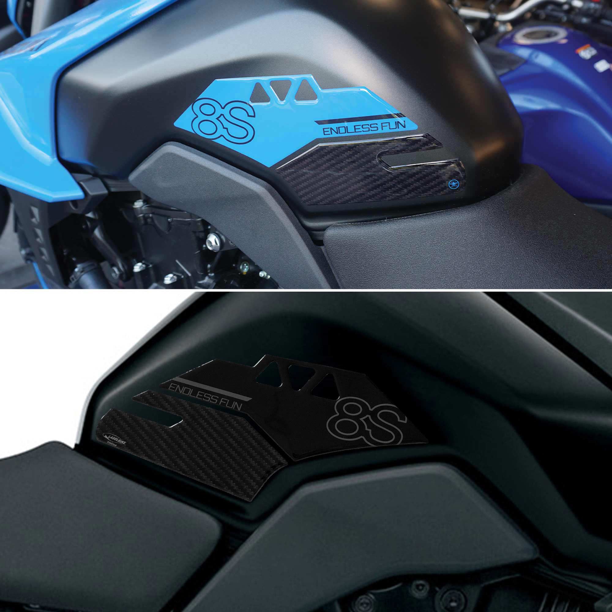 Aufkleber 3D Motorrad Kompatibel mit Aprilia RSV4 2009-2023