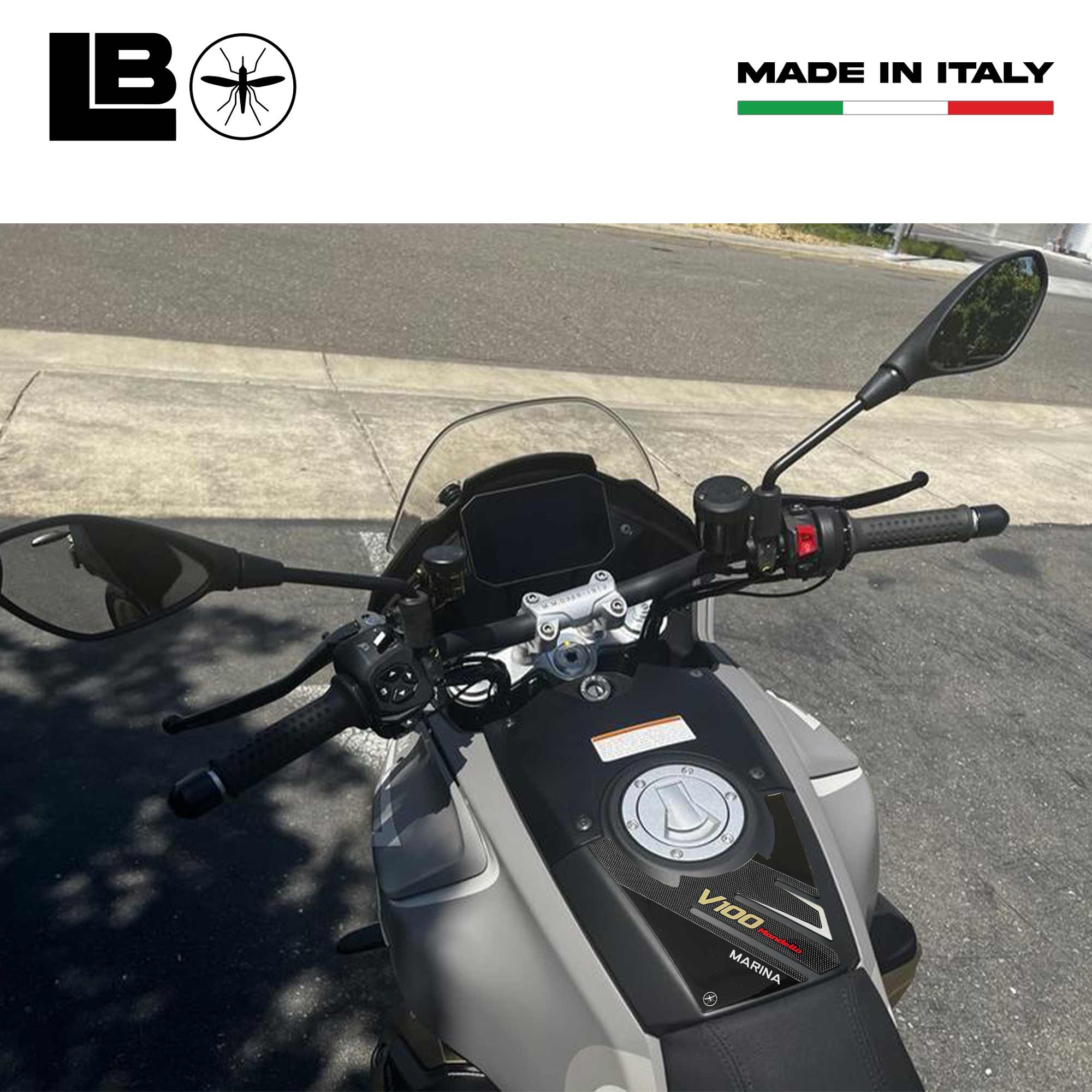 3D Adhesive Tank Protector Compatible With Moto Guzzi V100